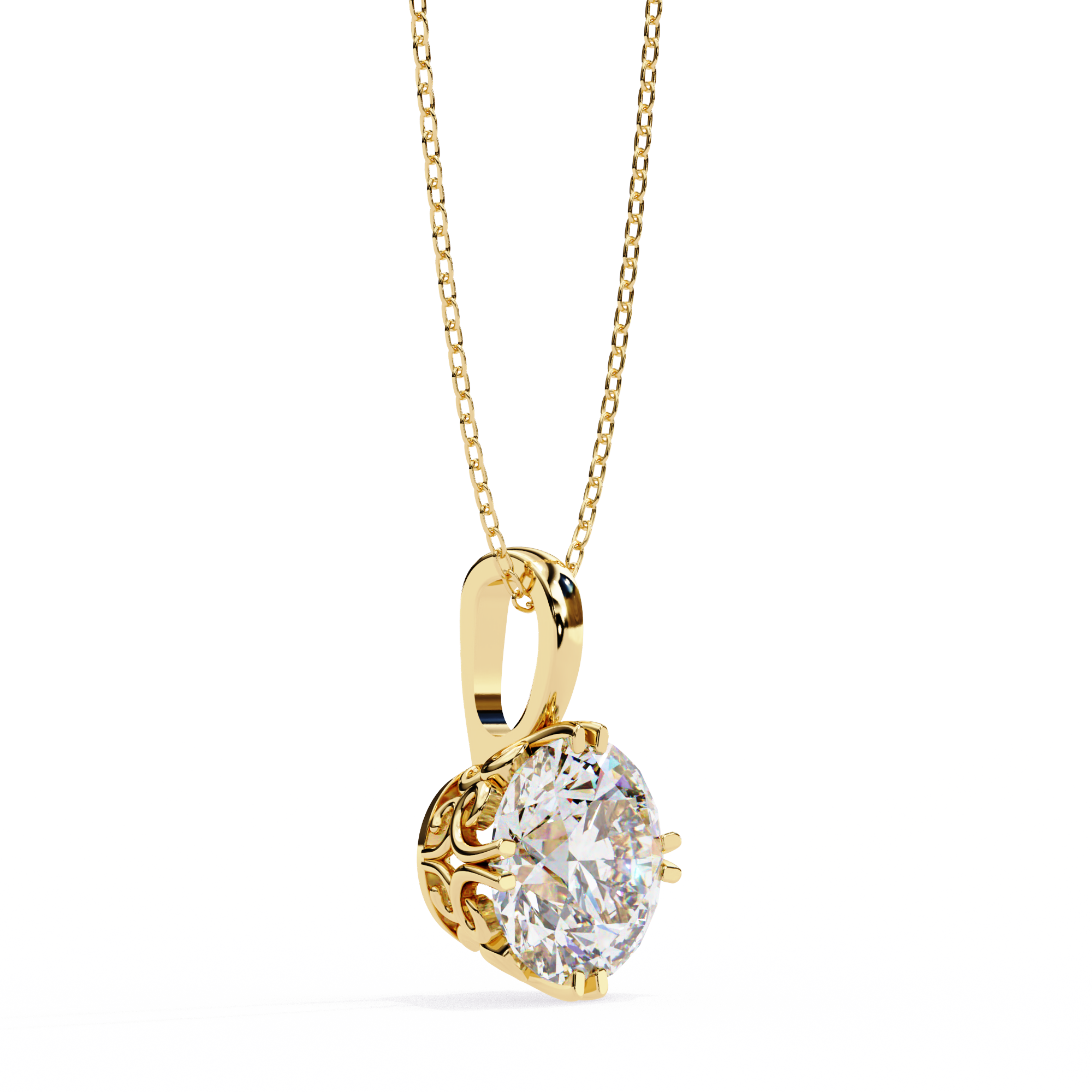 1.80 carats Solitaire Diamond pendant