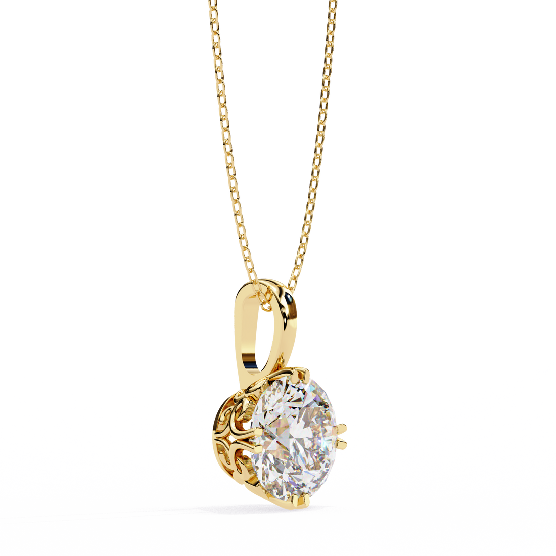 1.80 carats Solitaire Diamond pendant