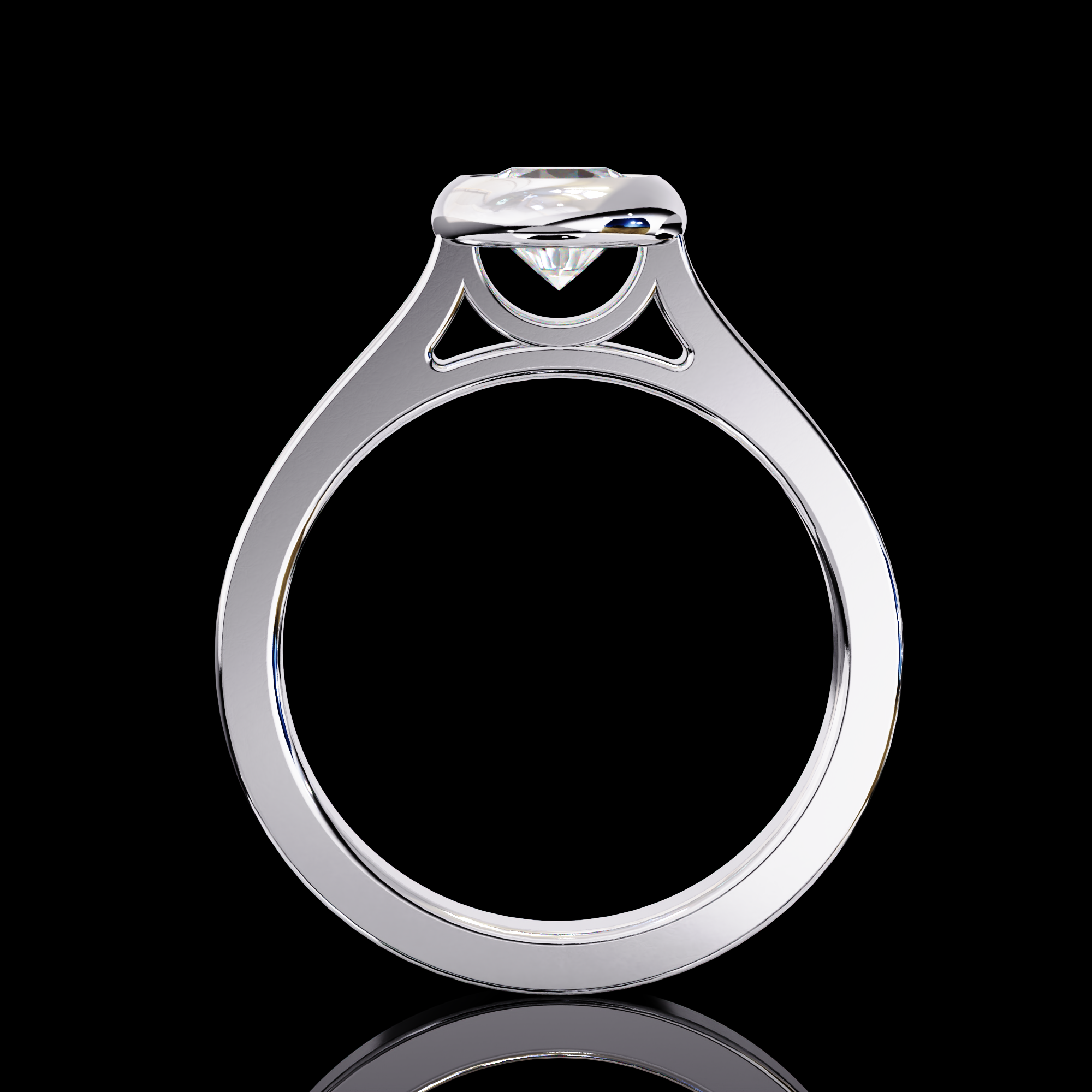 65 Cents Solitaire Diamond Ring