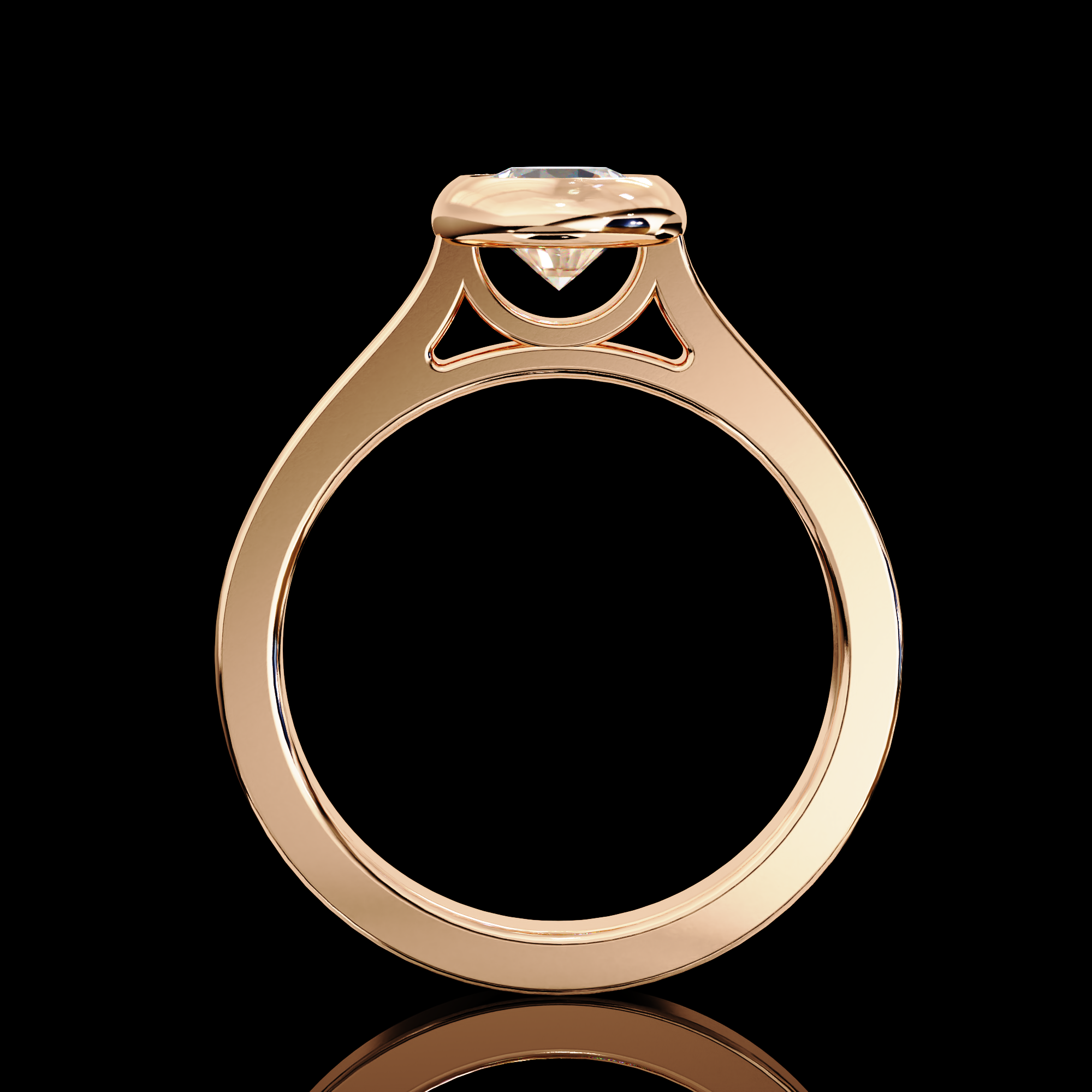 65 Cents Solitaire Diamond Ring