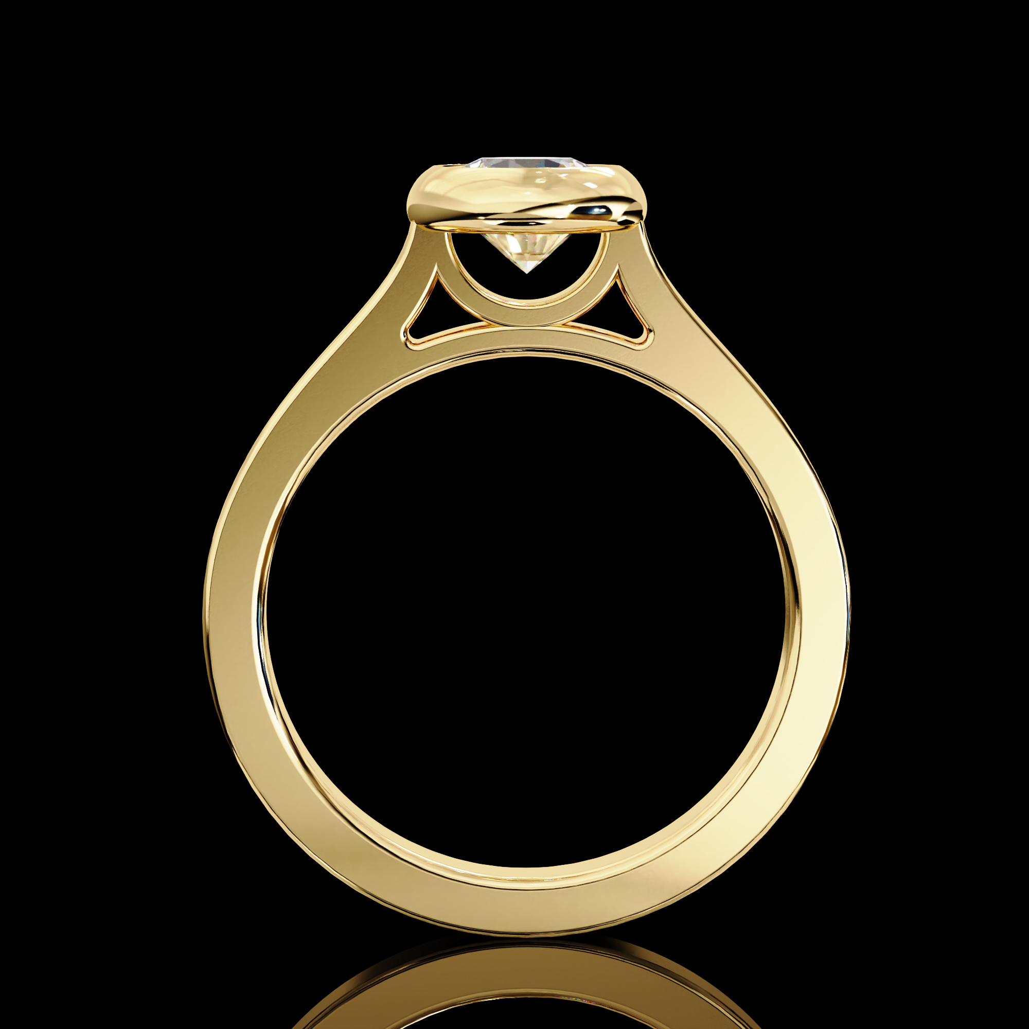 65 Cents Solitaire Diamond Ring