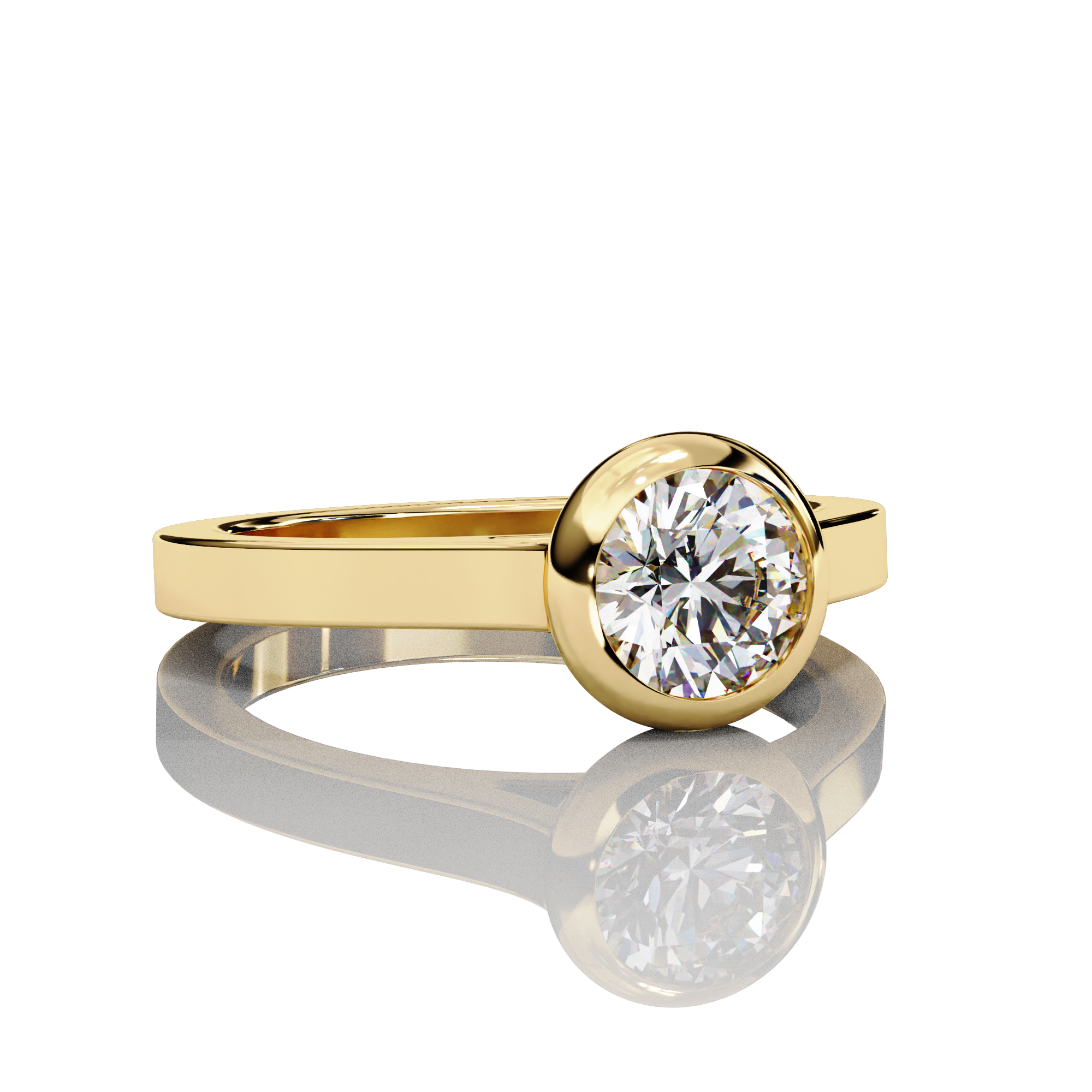 65 Cents Solitaire Diamond Ring