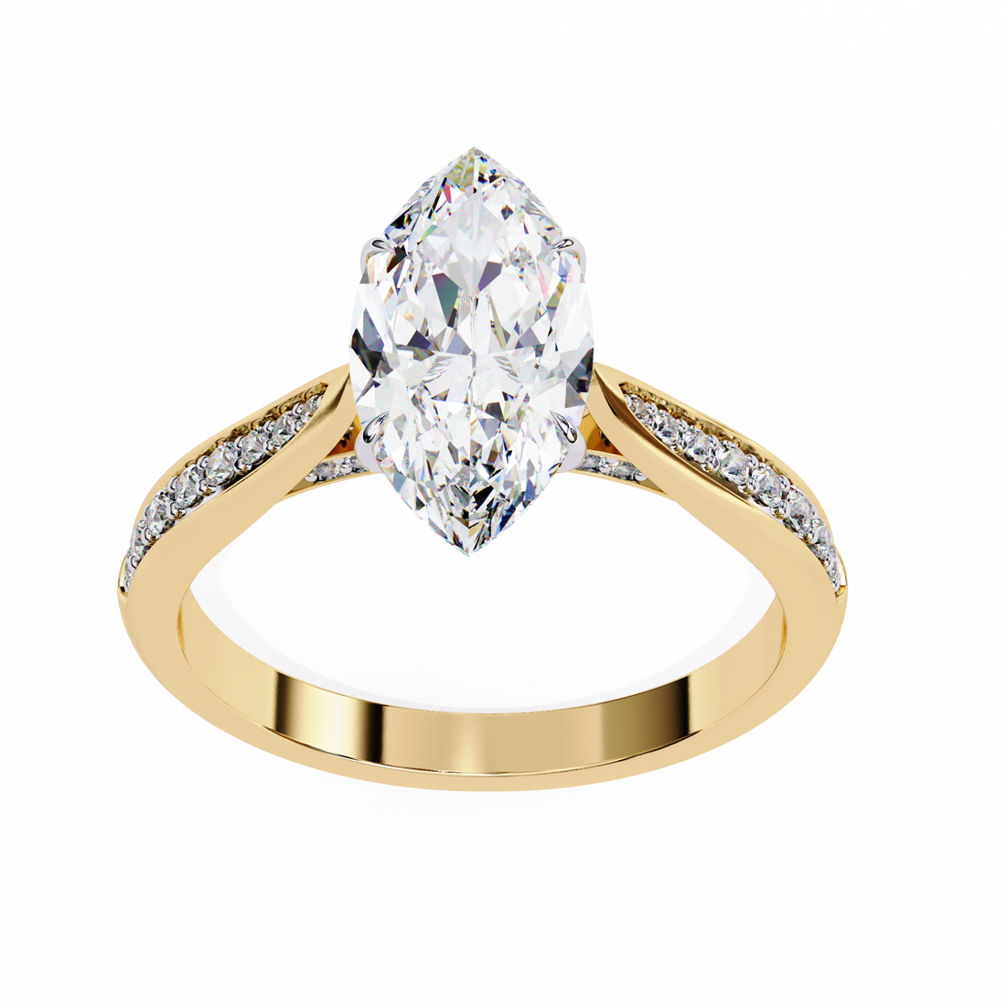 Glam Glint Marquise Diamond Ring