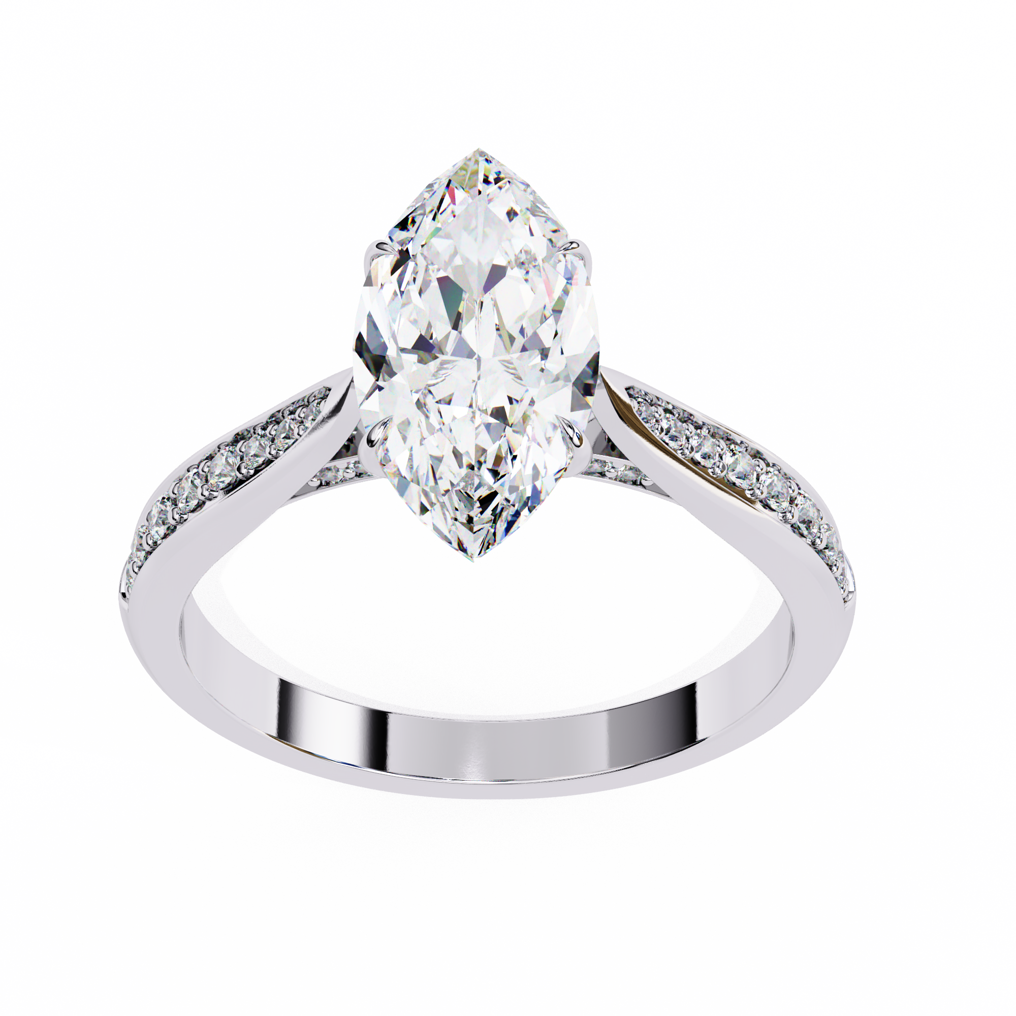 Glam Glint Marquise Diamond Ring