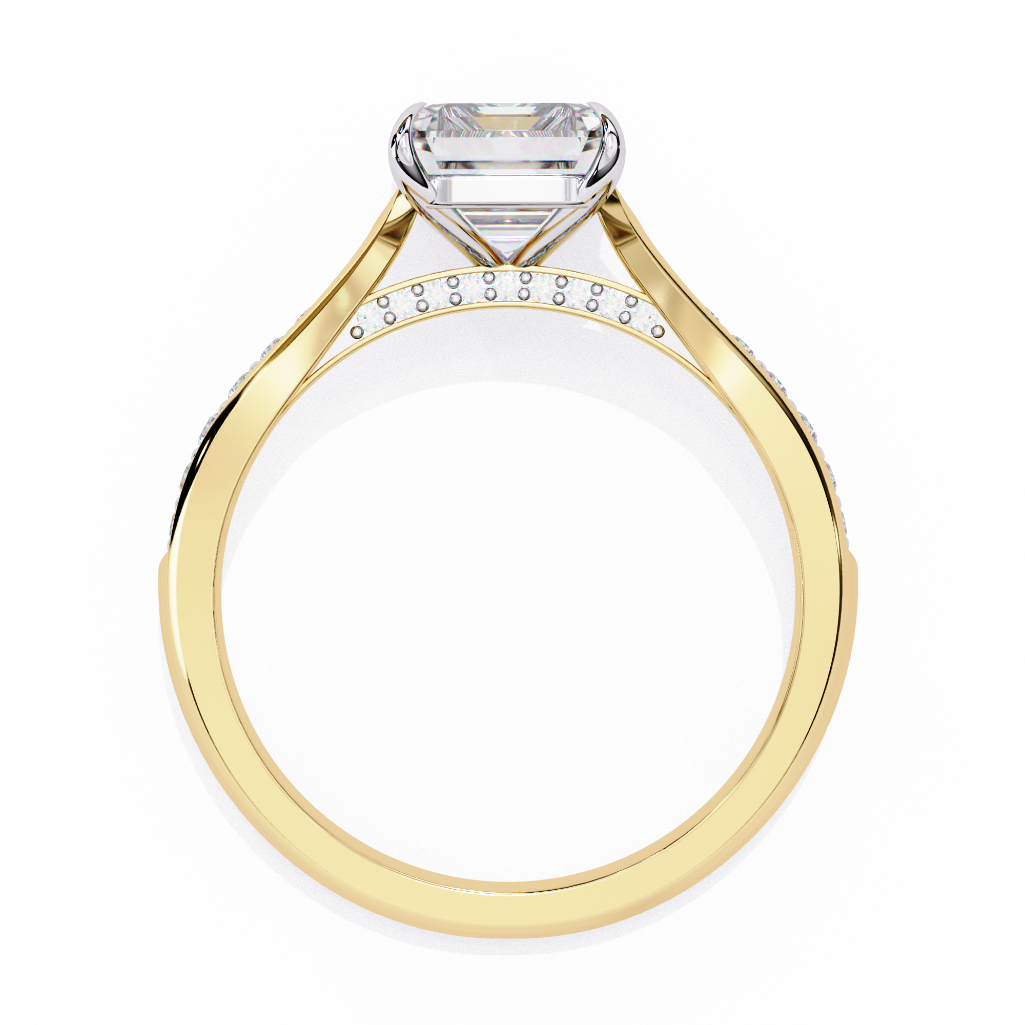 Whisper Shine Radiant Solitaire Ring