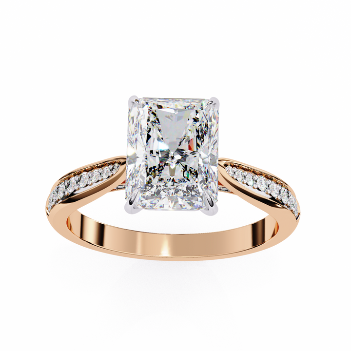 Whisper Shine Radiant Solitaire Ring