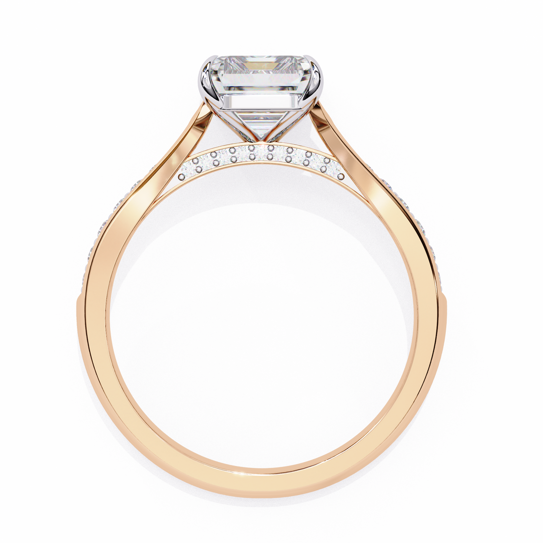 Whisper Shine Radiant Solitaire Ring