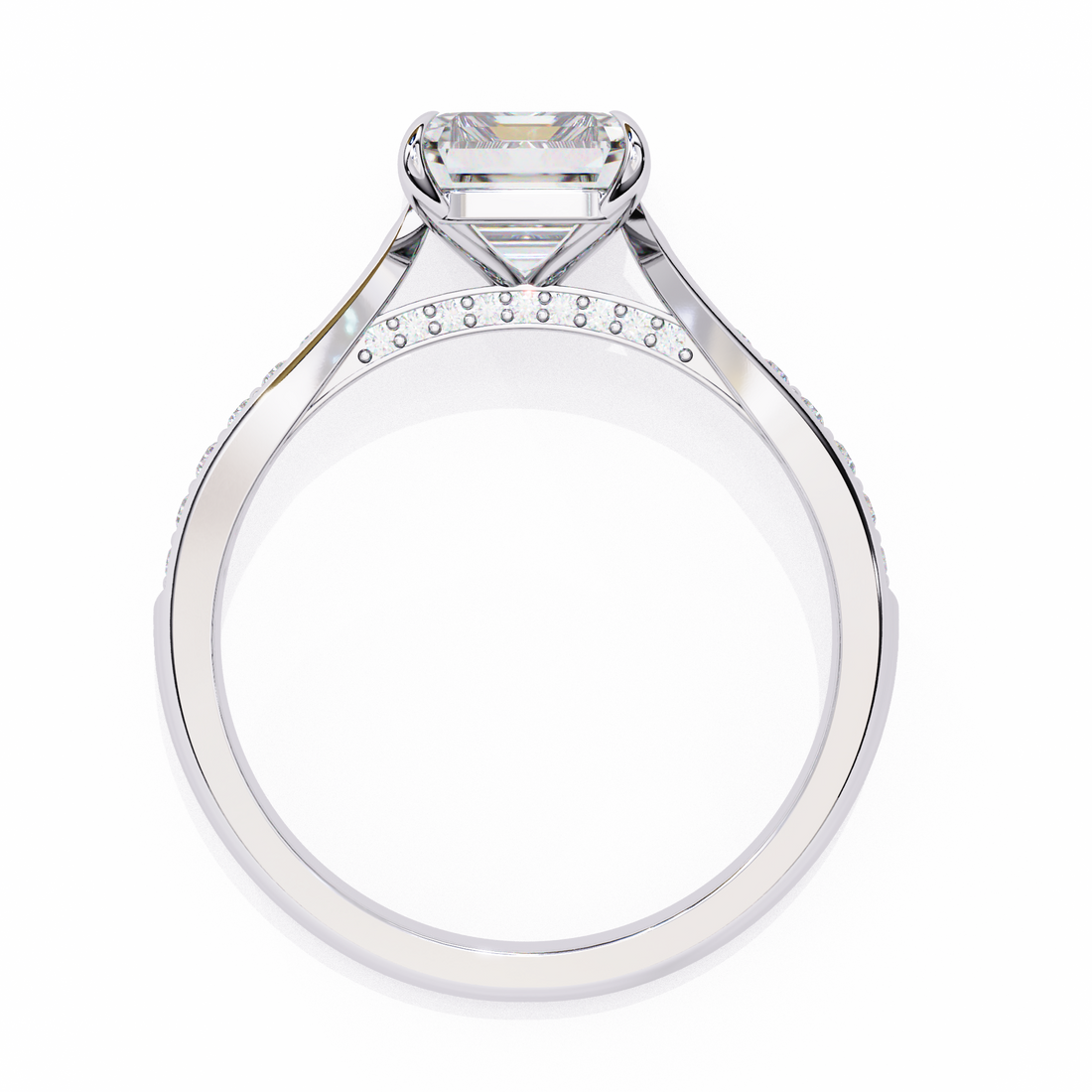 Whisper Shine Radiant Solitaire Ring