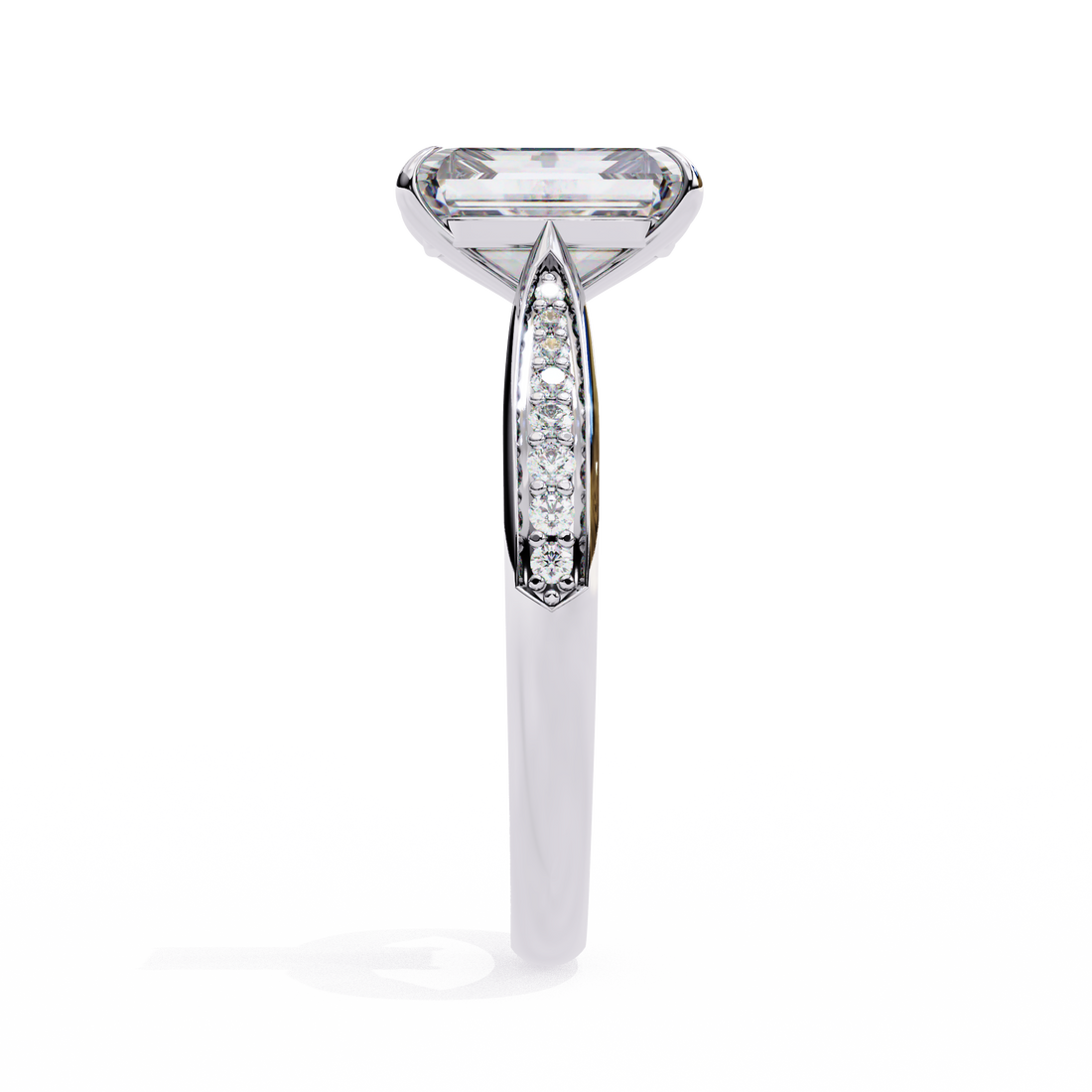 Whisper Shine Radiant Solitaire Ring