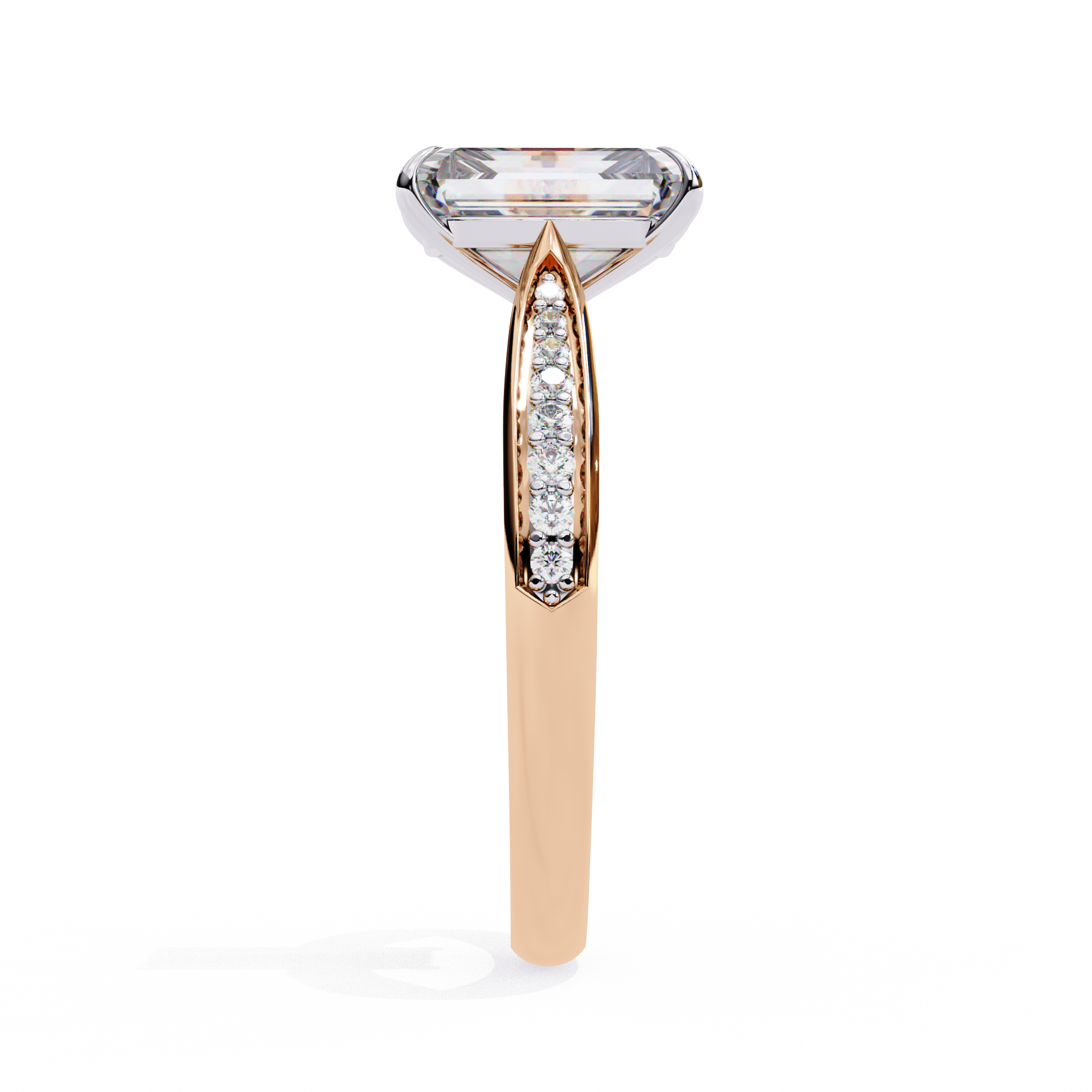 Whisper Shine Radiant Solitaire Ring