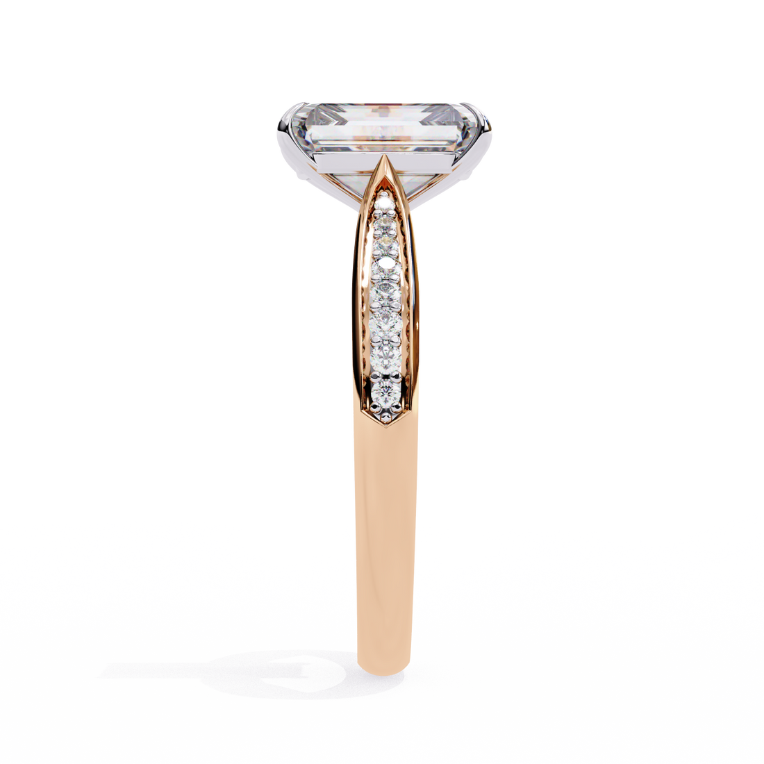 Whisper Shine Radiant Solitaire Ring
