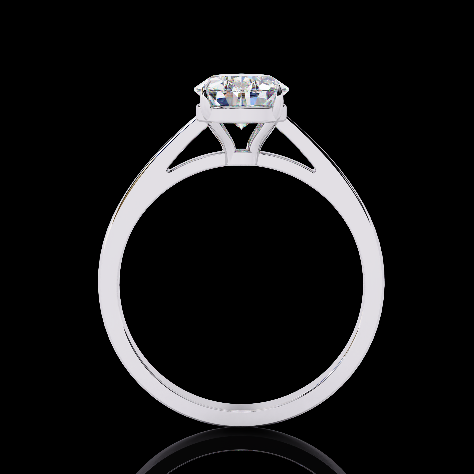 Classy Pear Solitaire Diamond Ring