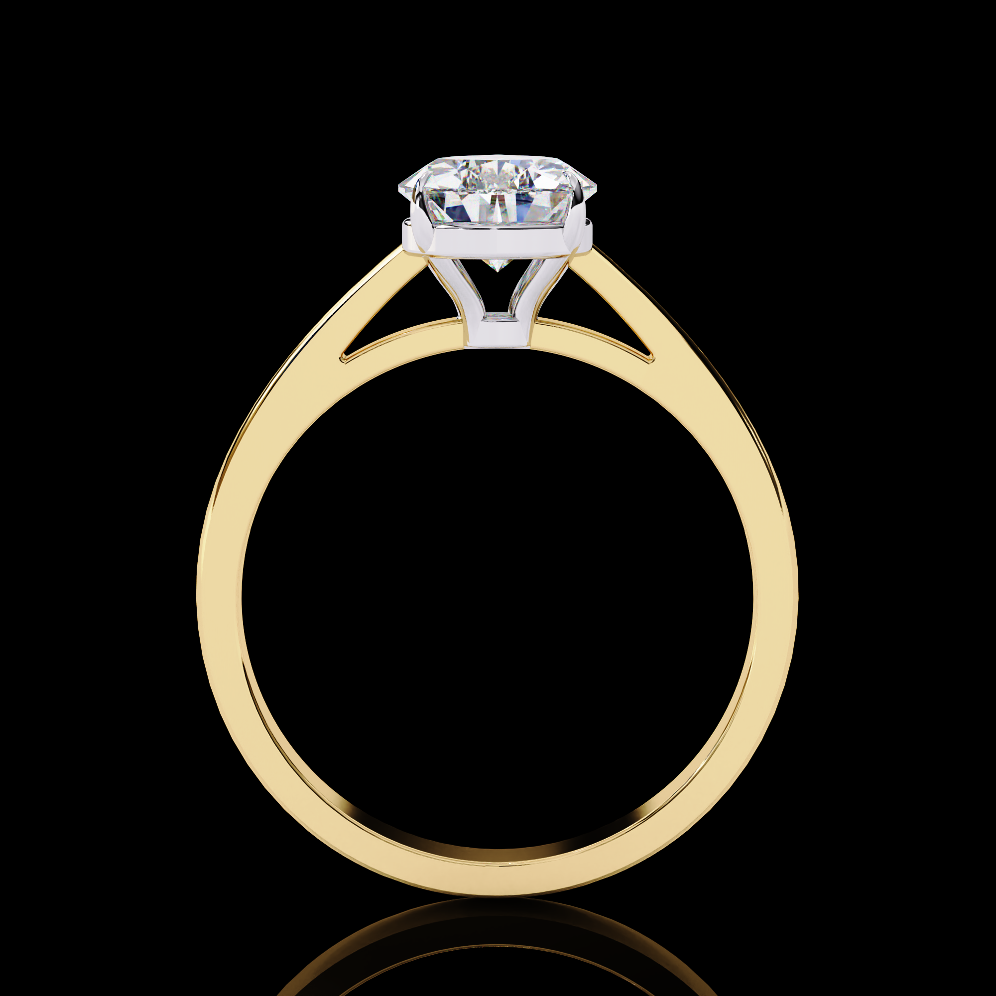 Classy Pear Solitaire Diamond Ring