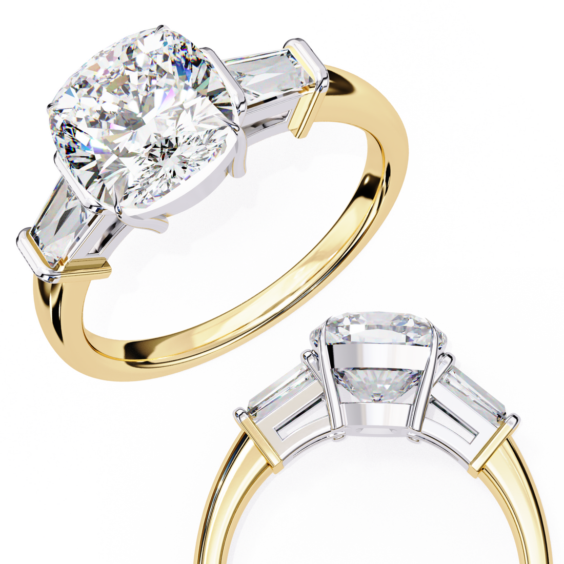 Sterling Grace three Diamond Ring