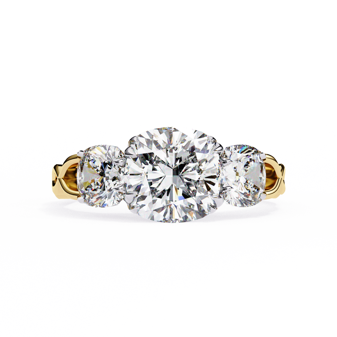 Subtle Twist Diamond Ring
