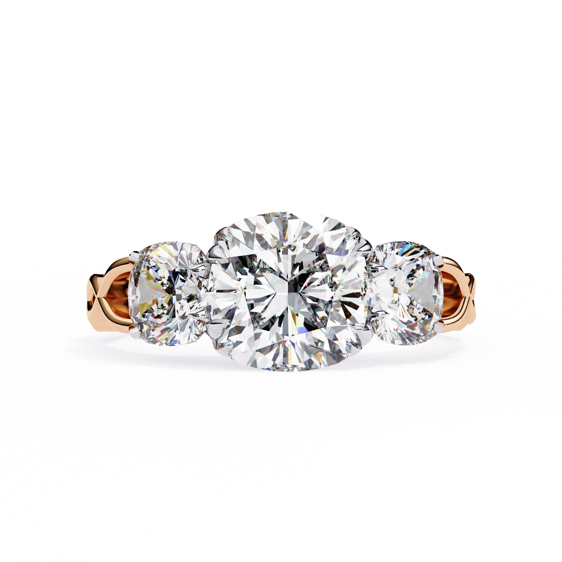 Subtle Twist Diamond Ring
