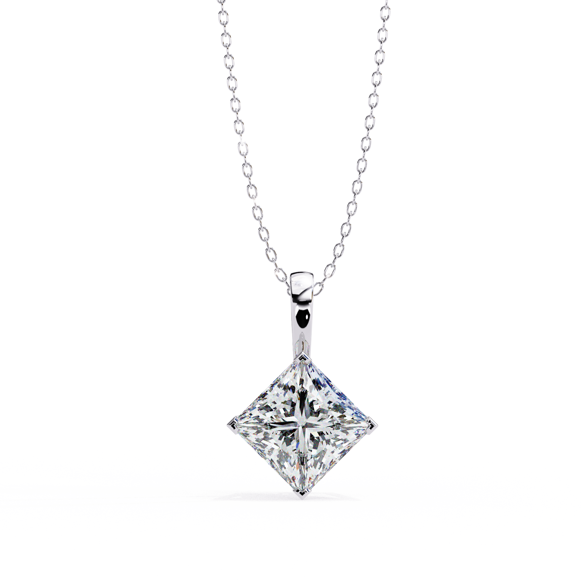 Princess Lab Grown Diamond pendant