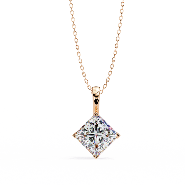 Princess Lab Grown Diamond pendant