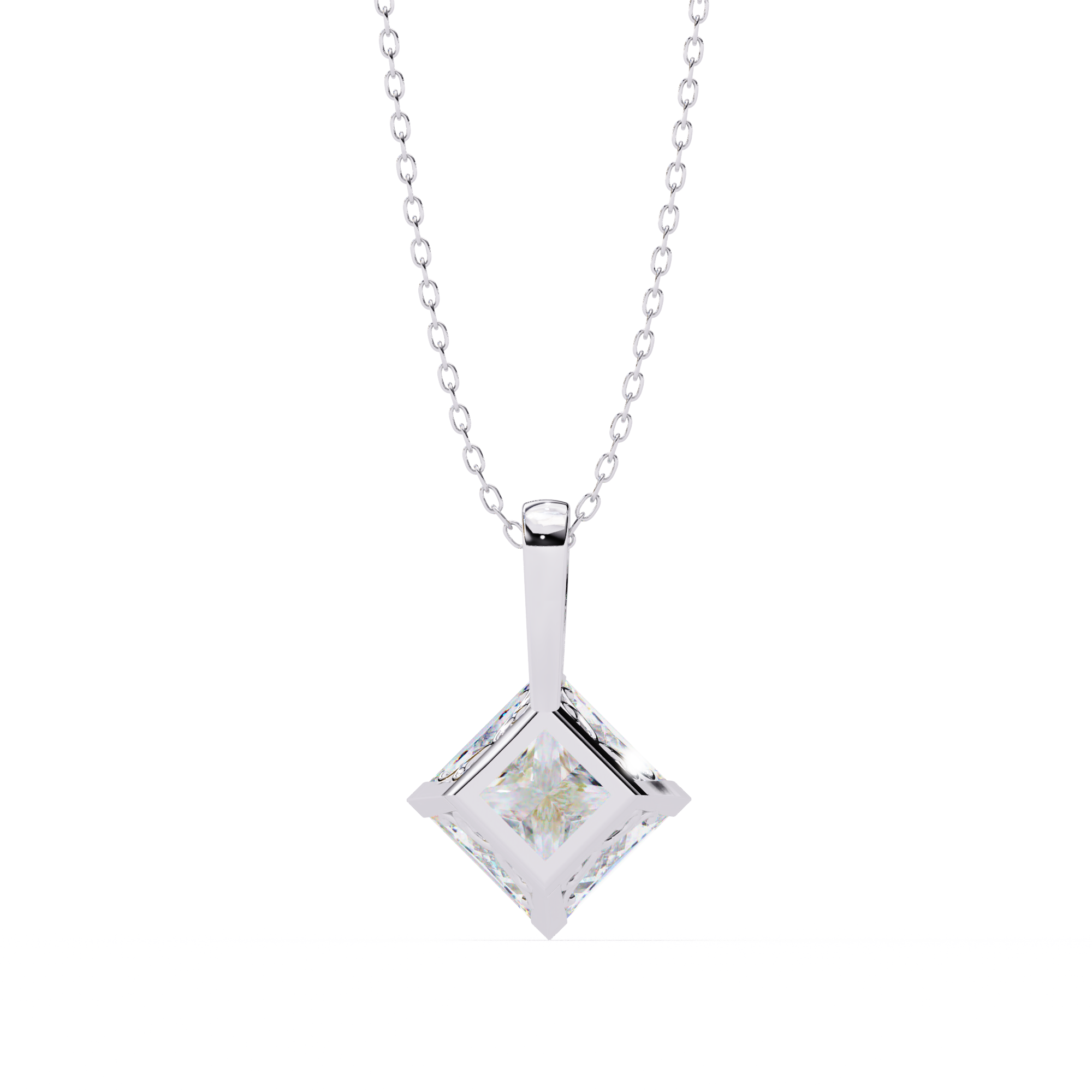 Princess Lab Grown Diamond pendant