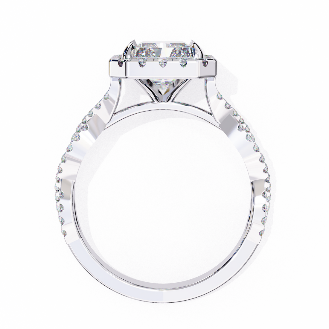 Prominent Radiant Lab Grown Diamond Ring