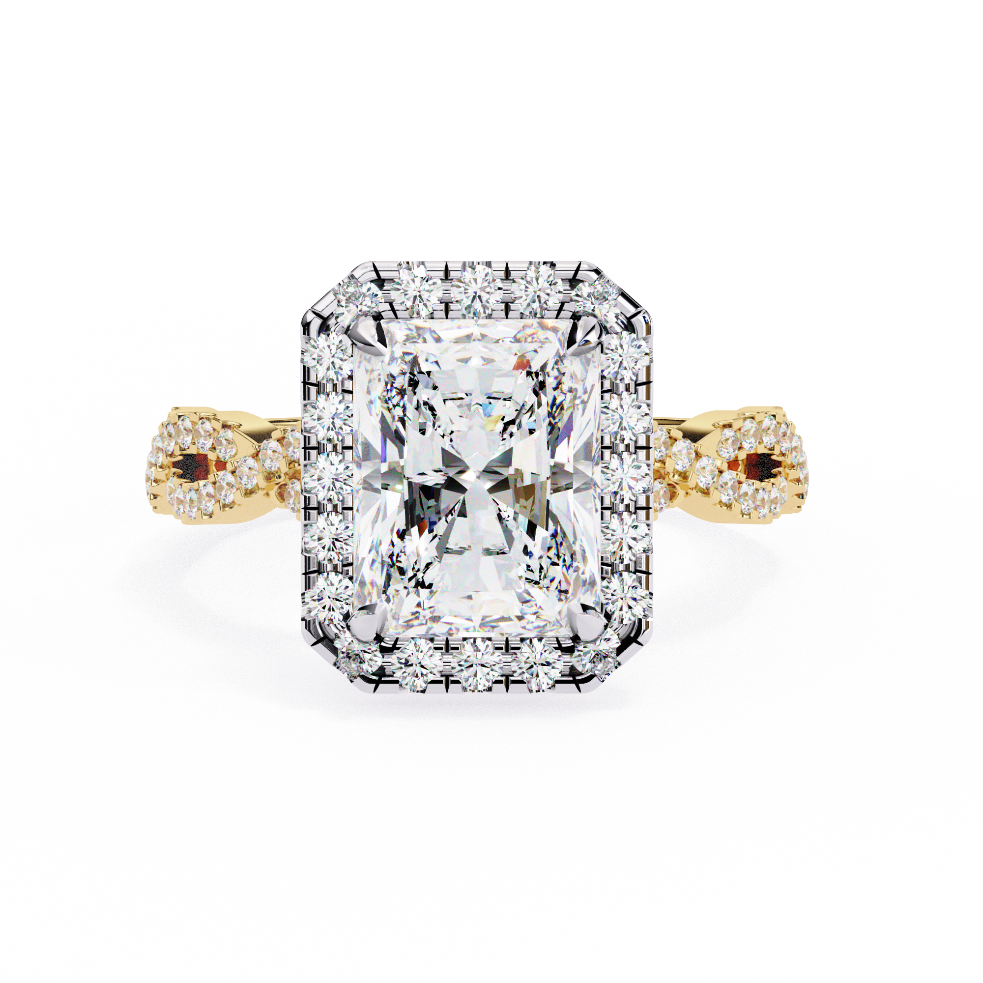 Prominent Radiant Lab Grown Diamond Ring