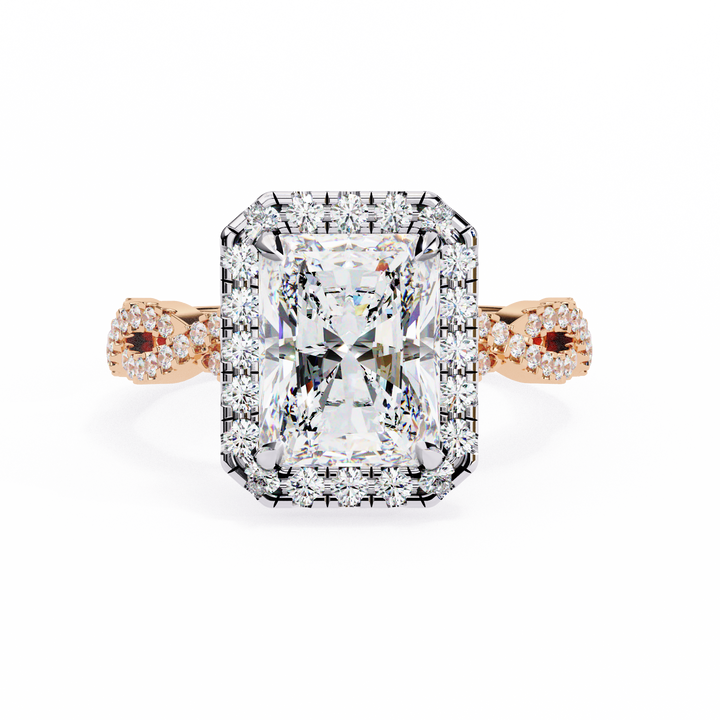 Prominent Radiant Lab Grown Diamond Ring