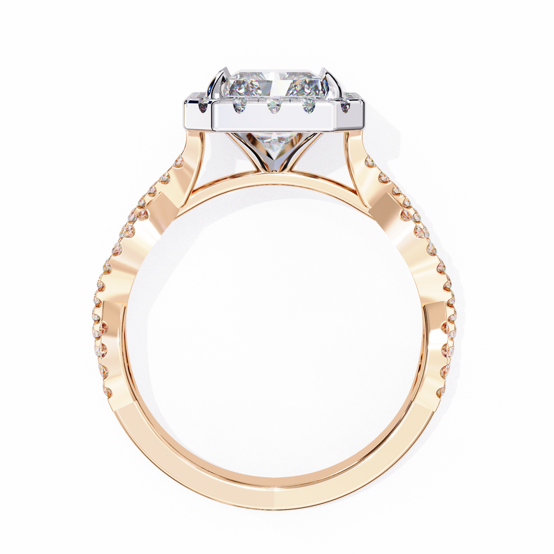 Prominent Radiant Lab Grown Diamond Ring