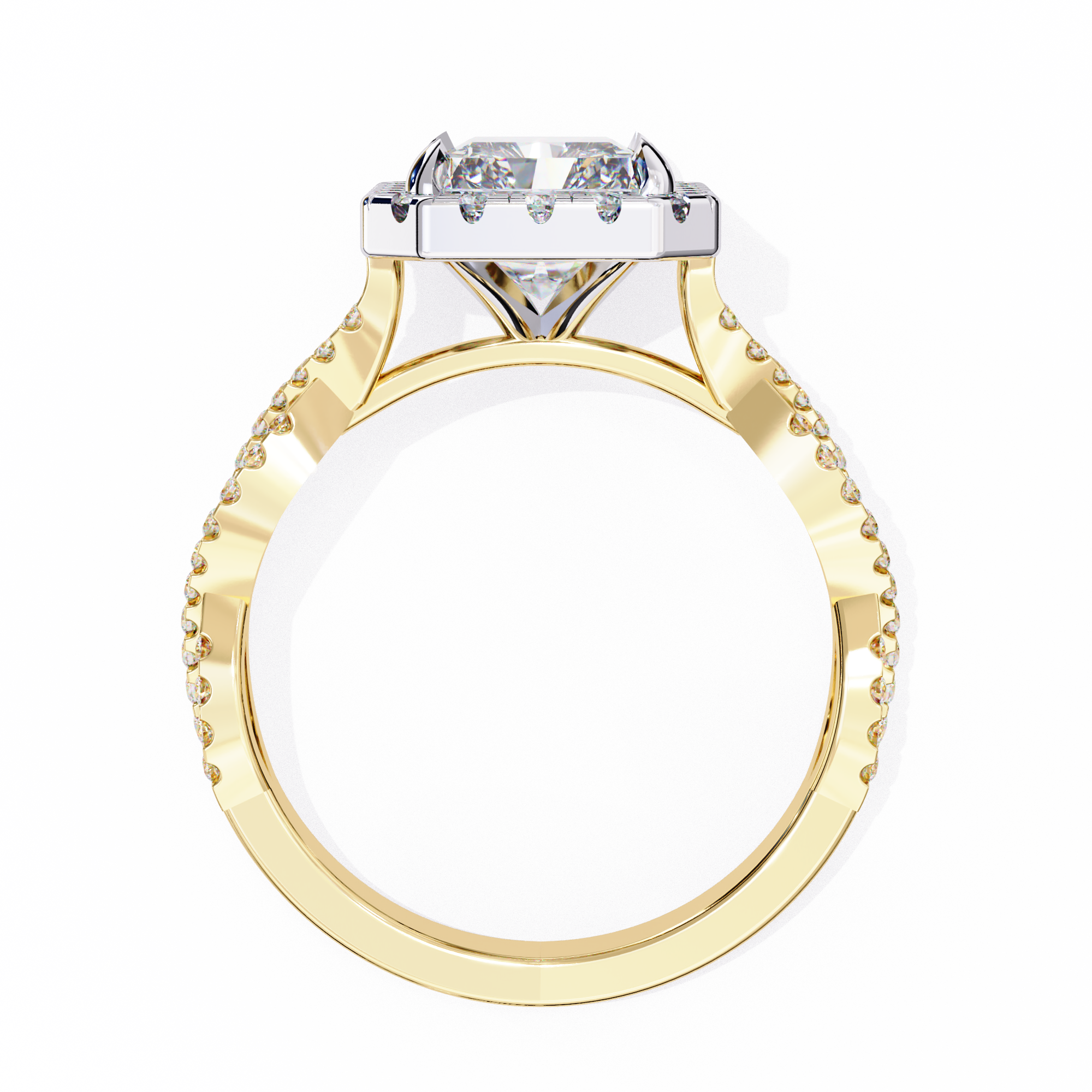 Prominent Radiant Lab Grown Diamond Ring