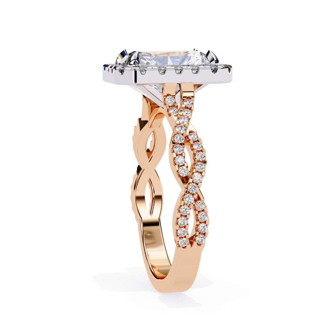 Prominent Radiant Lab Grown Diamond Ring