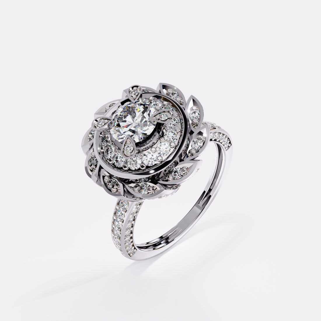 Settled Bloom Diamond Ring