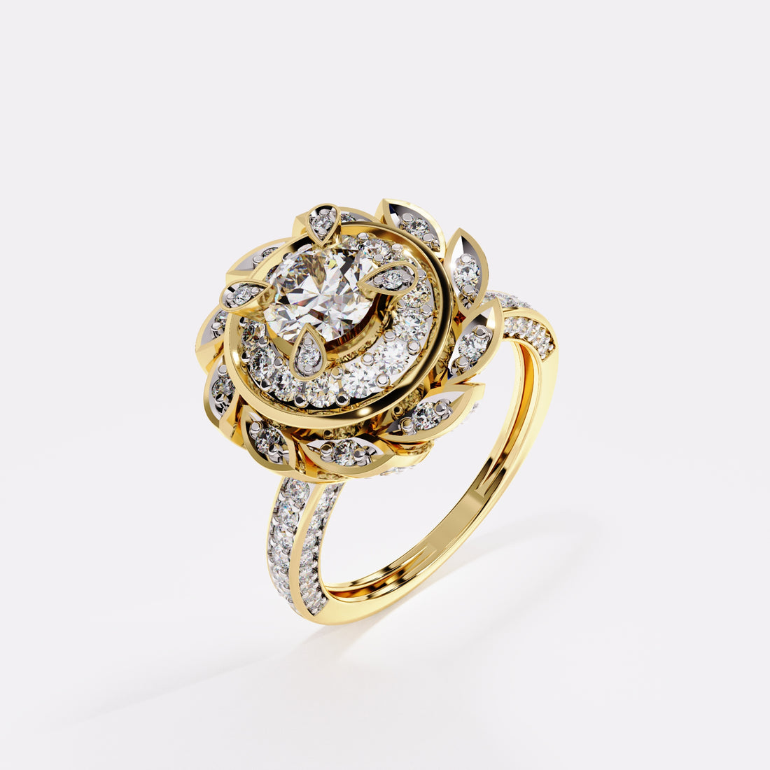 Settled Bloom Diamond Ring