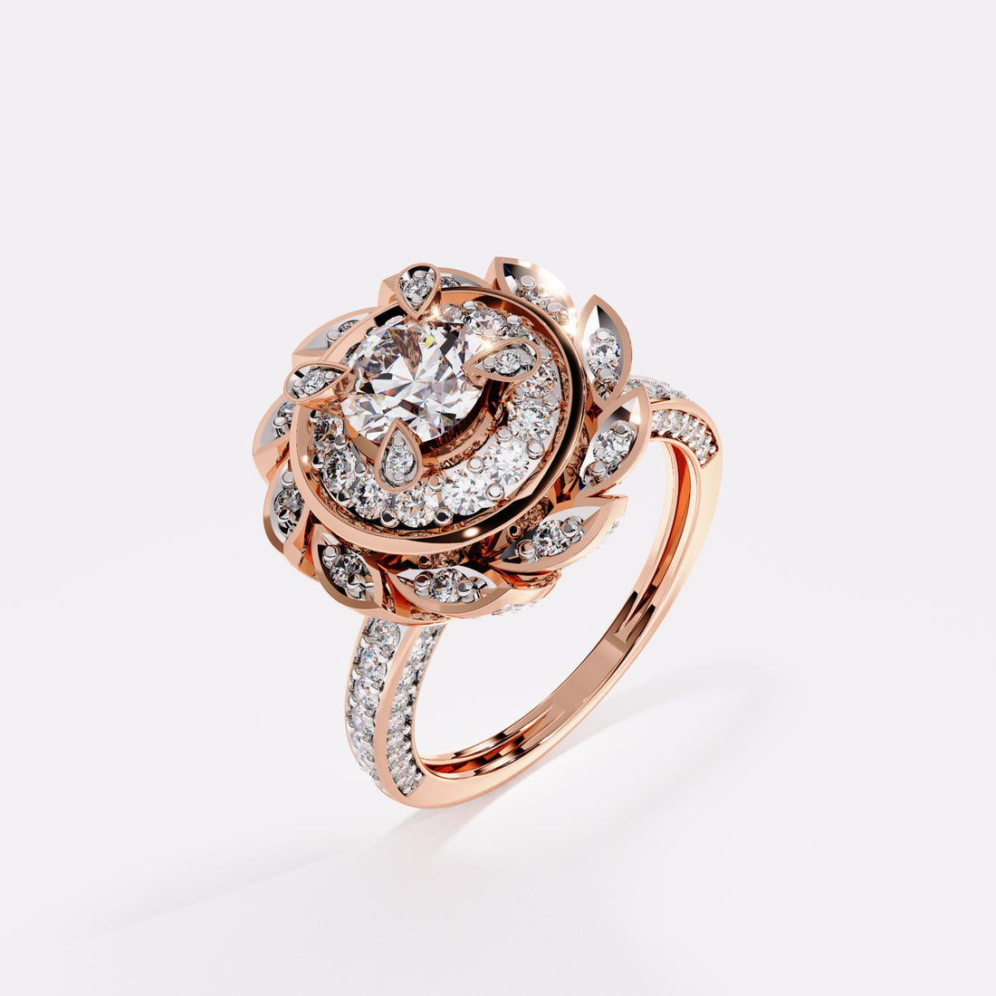 Settled Bloom Diamond Ring