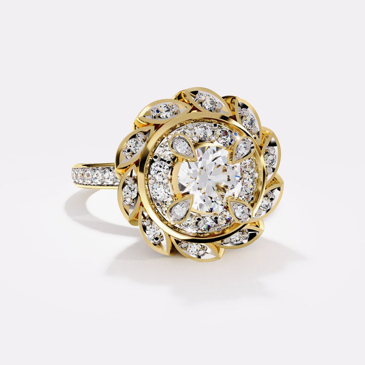 Settled Bloom Diamond Ring