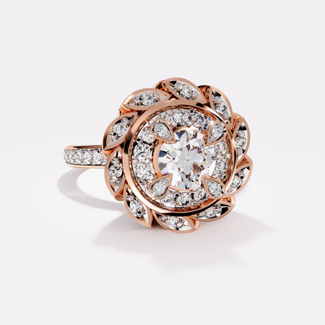 Settled Bloom Diamond Ring