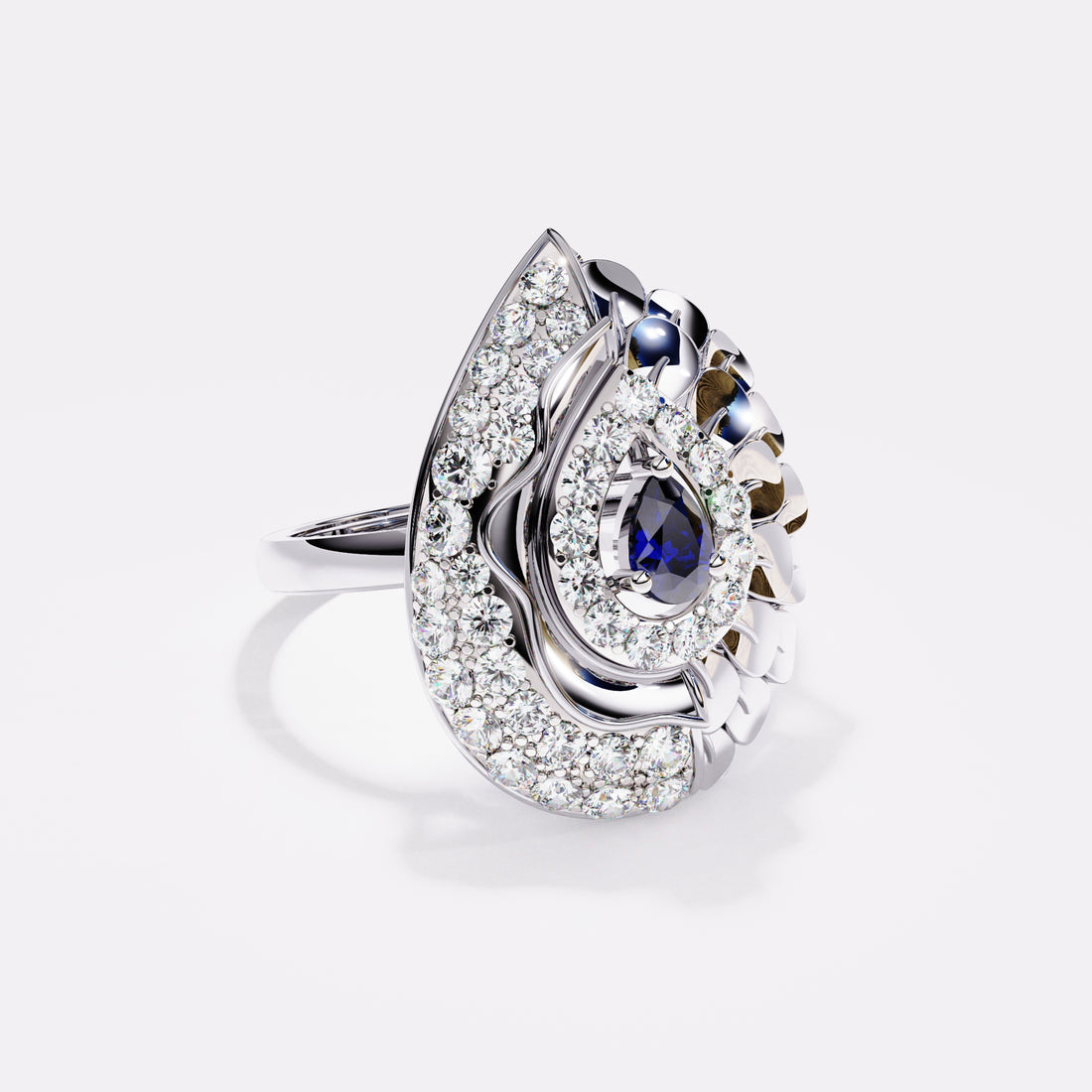 Pear Grace Diamond Ring