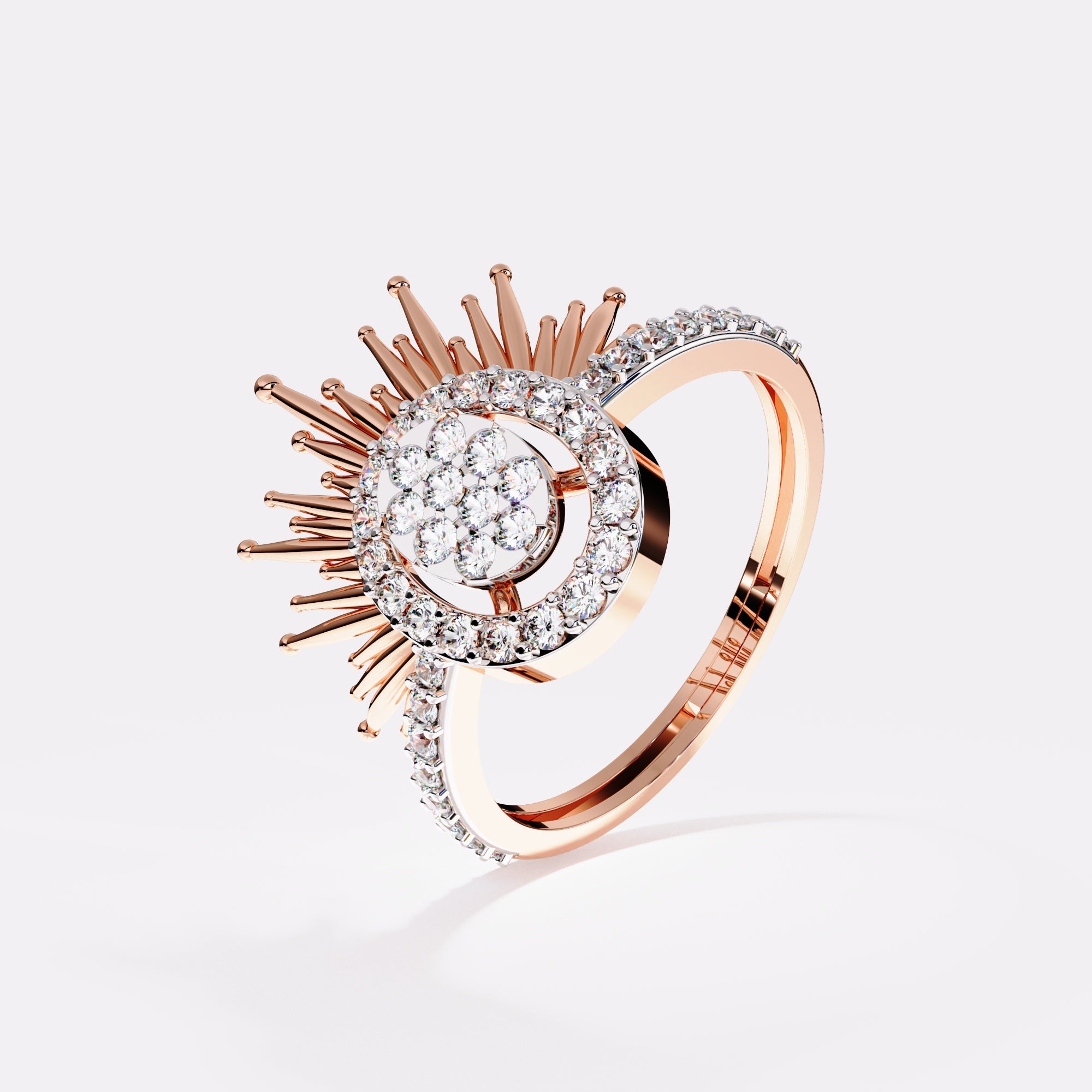 Embellished Drop Diamond Ring