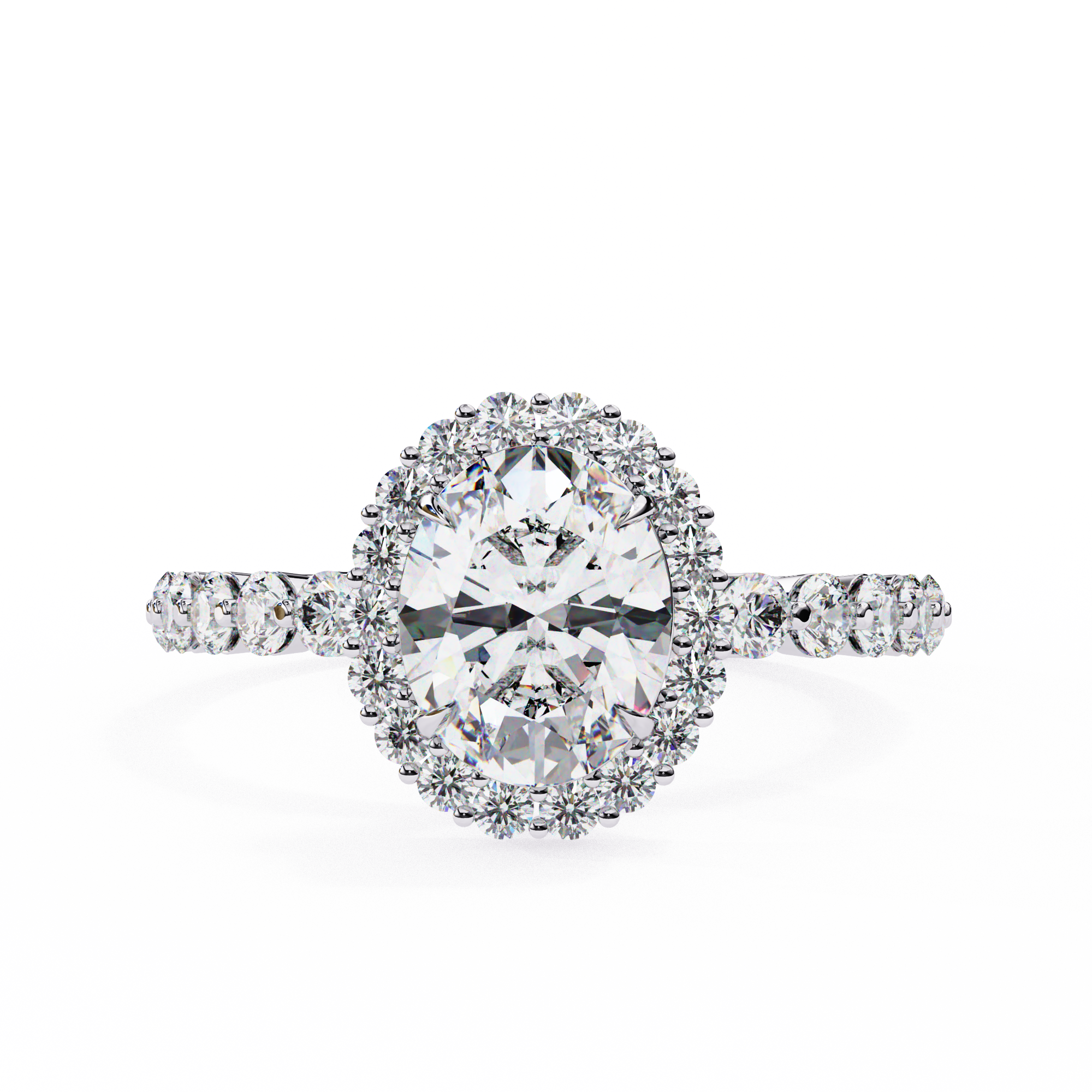 Evelyn Solitaire Oval Diamond Ring