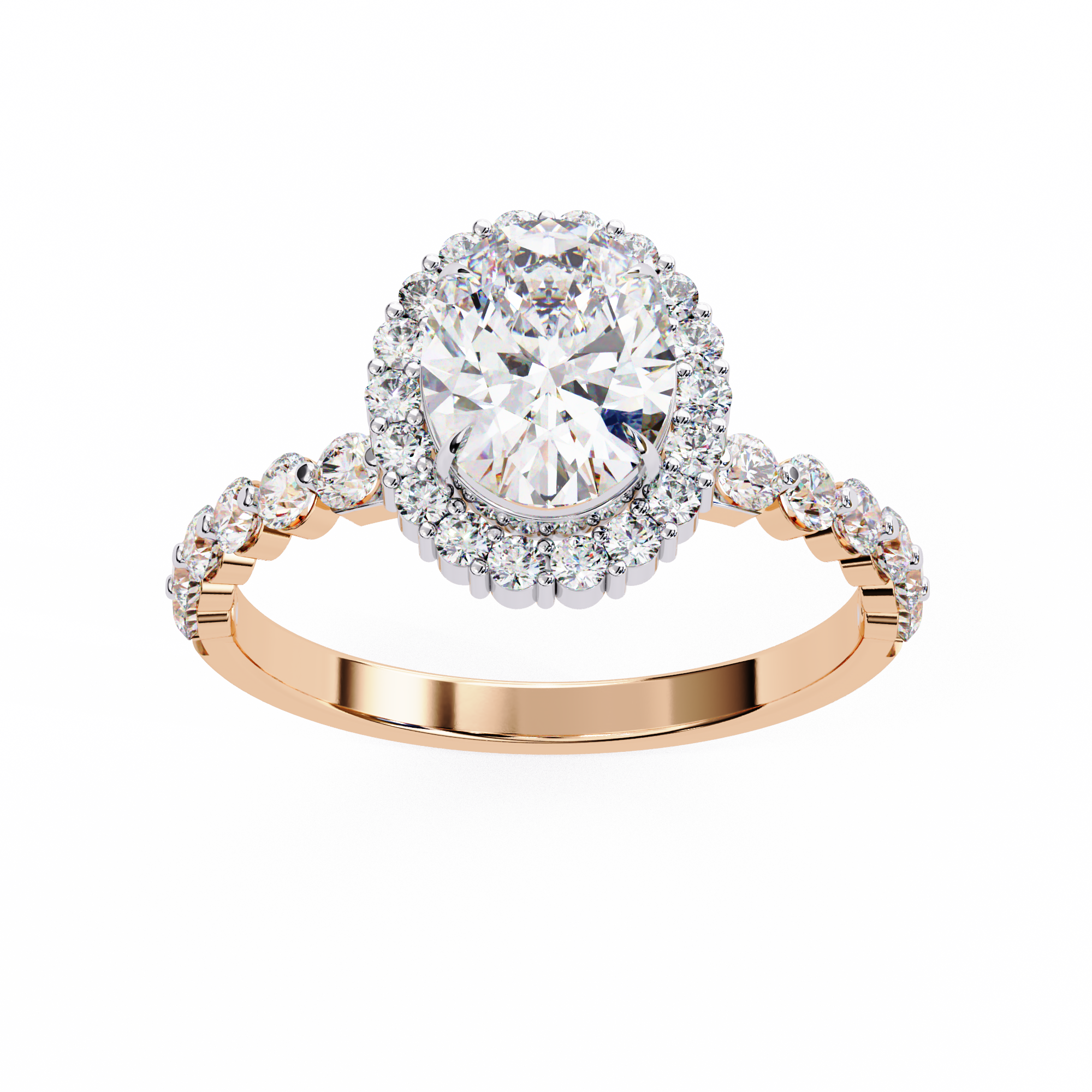 Evelyn Solitaire Oval Diamond Ring