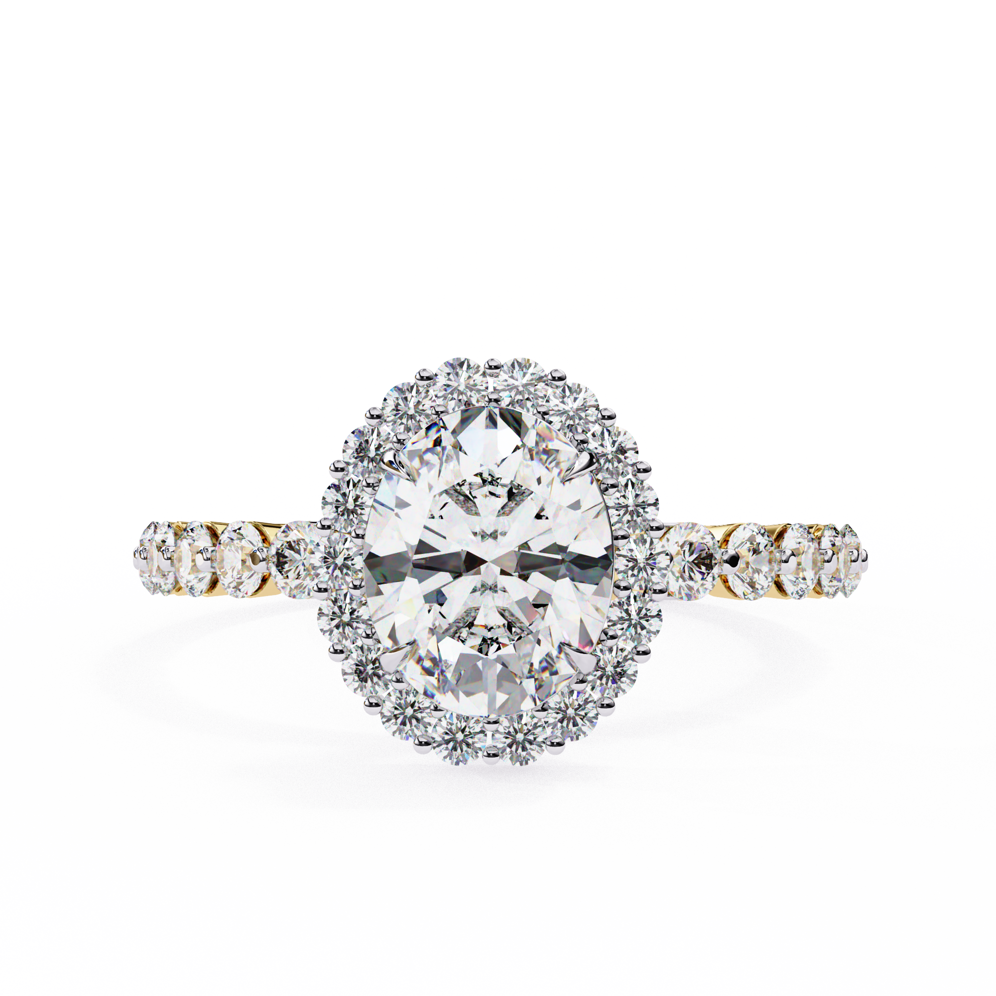 Evelyn Solitaire Oval Diamond Ring