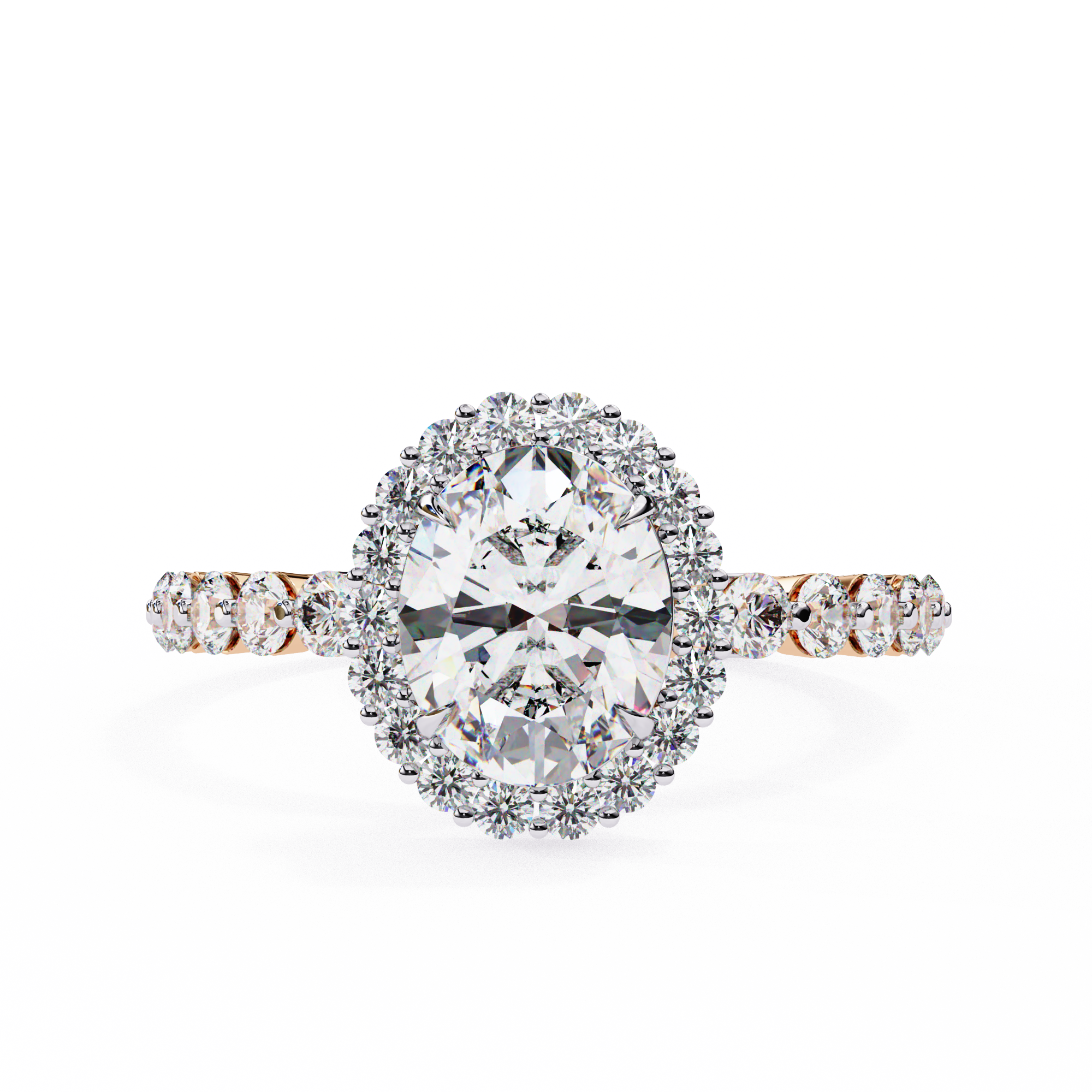 Evelyn Solitaire Oval Diamond Ring