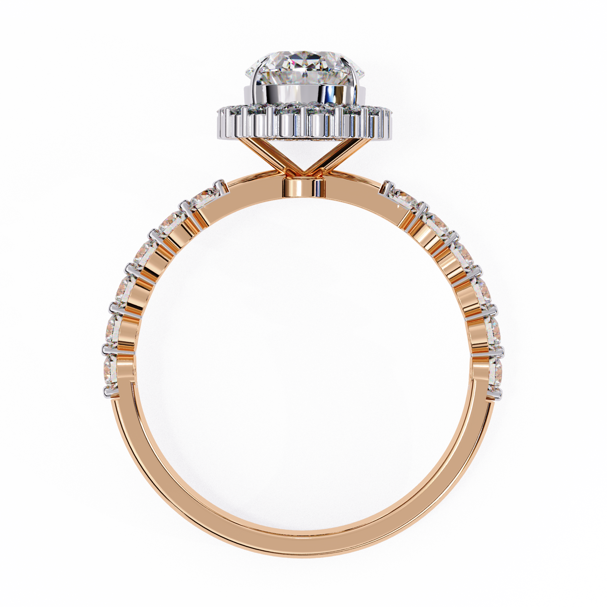 Evelyn Solitaire Oval Diamond Ring