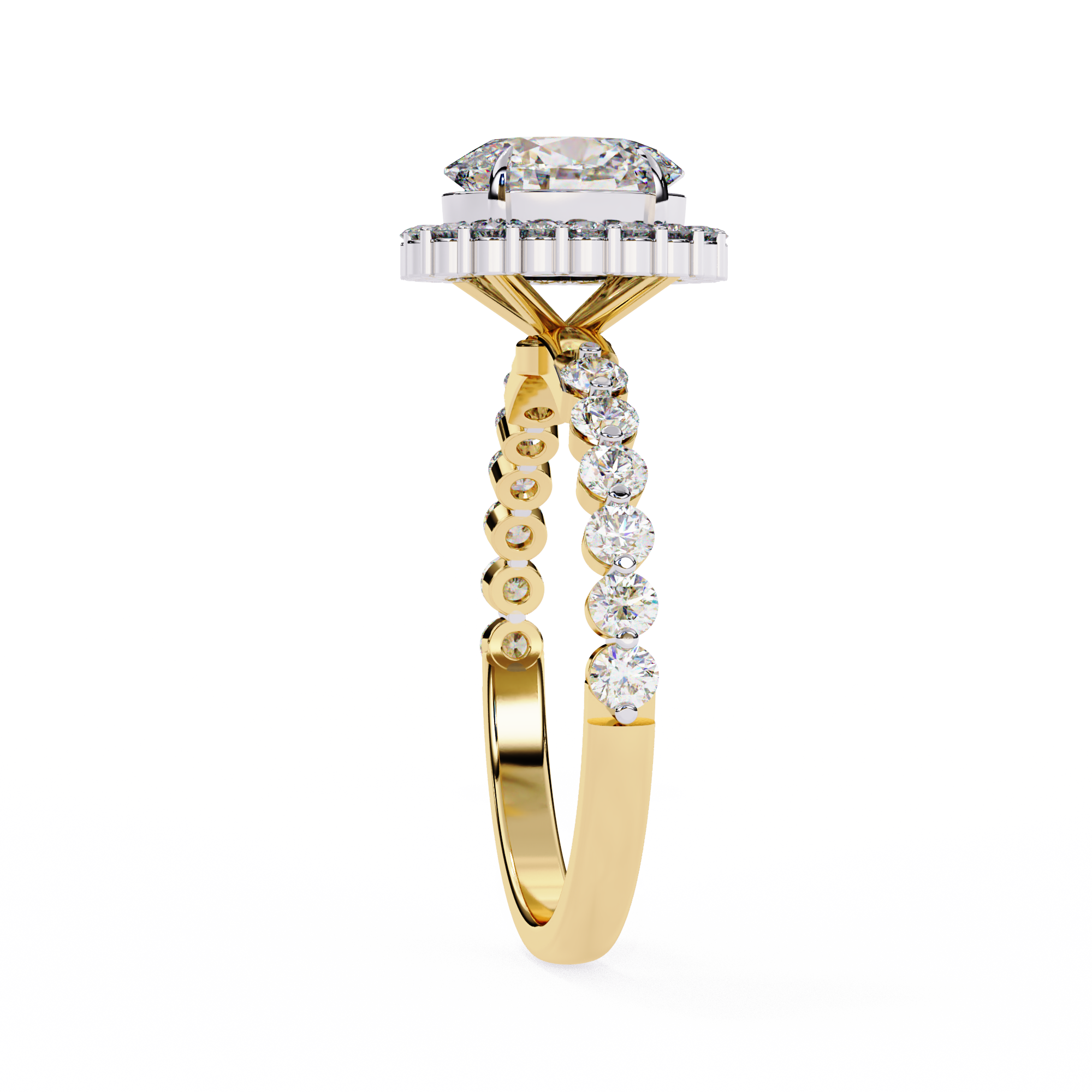 Evelyn Solitaire Oval Diamond Ring