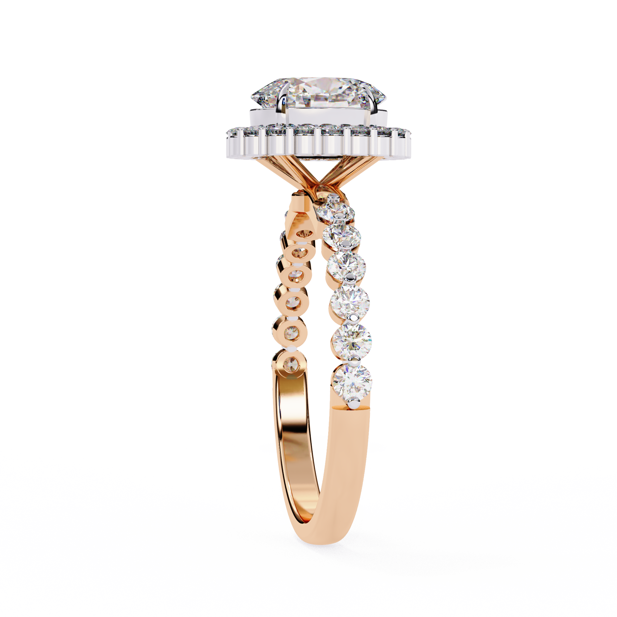 Evelyn Solitaire Oval Diamond Ring