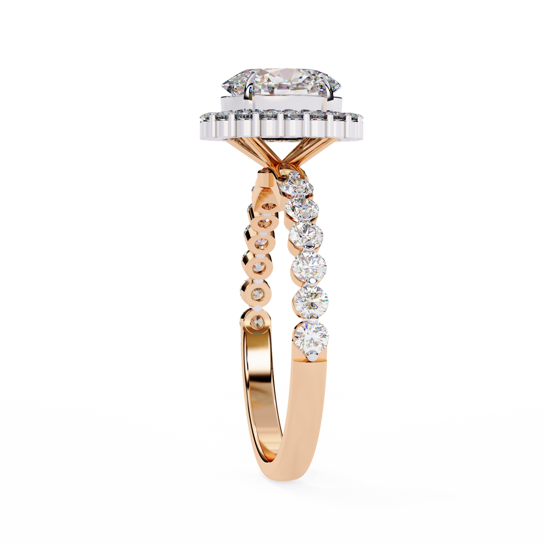 Evelyn Solitaire Oval Diamond Ring