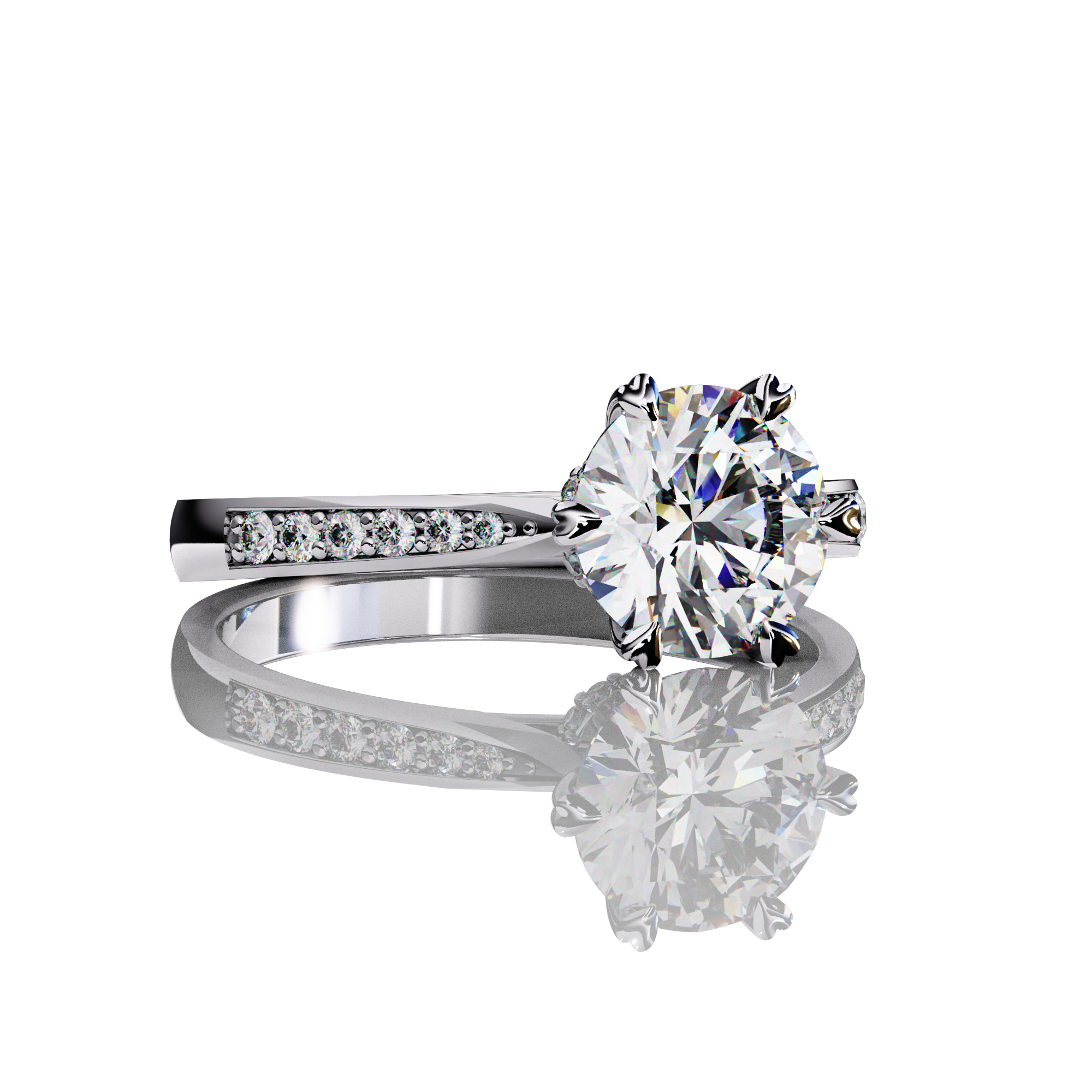 Mysterious Round Lab Grown Diamond Ring