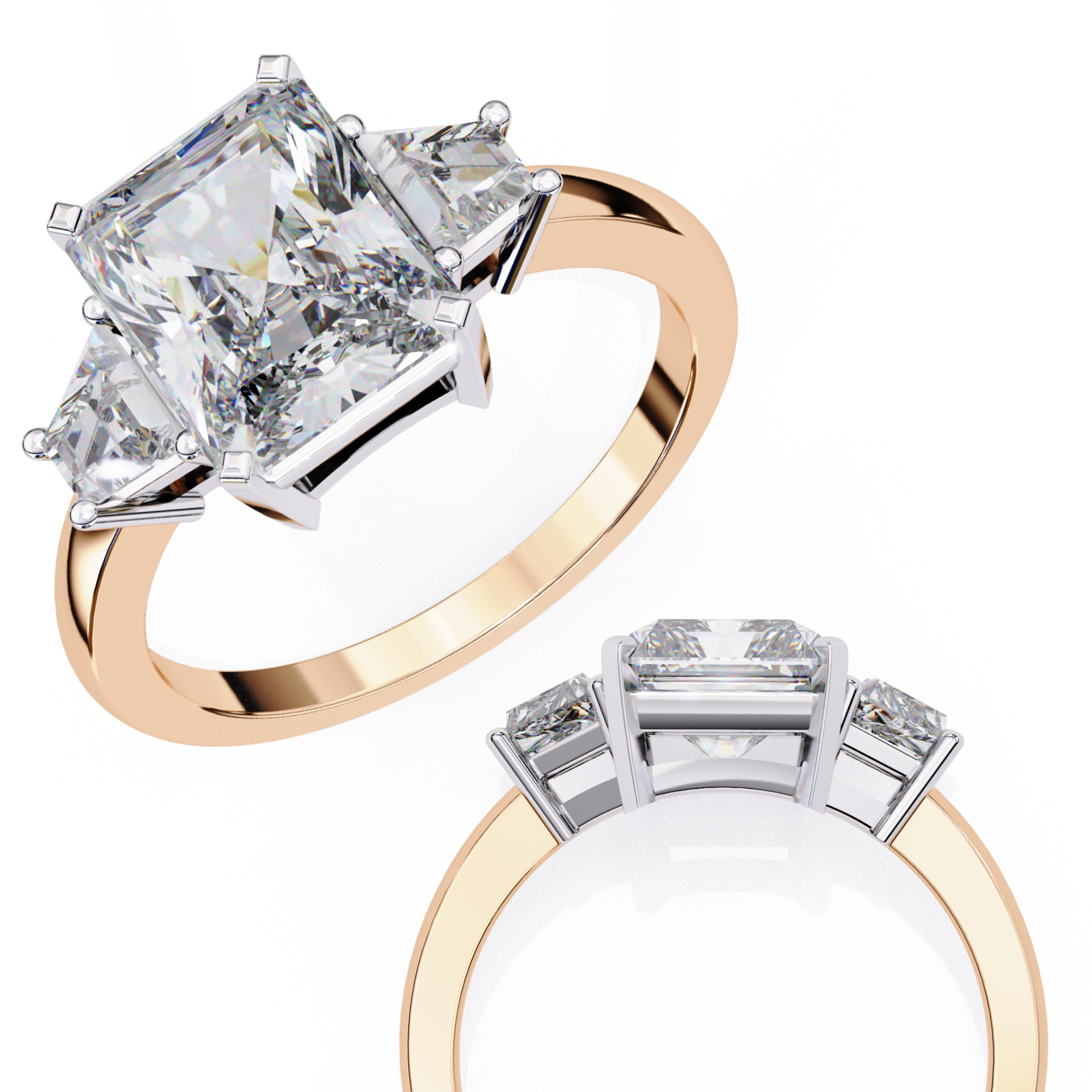 Golden Whisper Diamond Ring