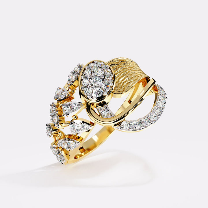 Blushing gold Diamond Ring