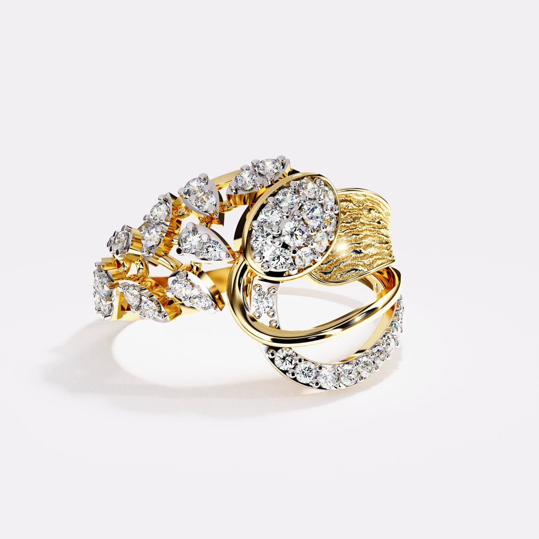 Blushing gold Diamond Ring