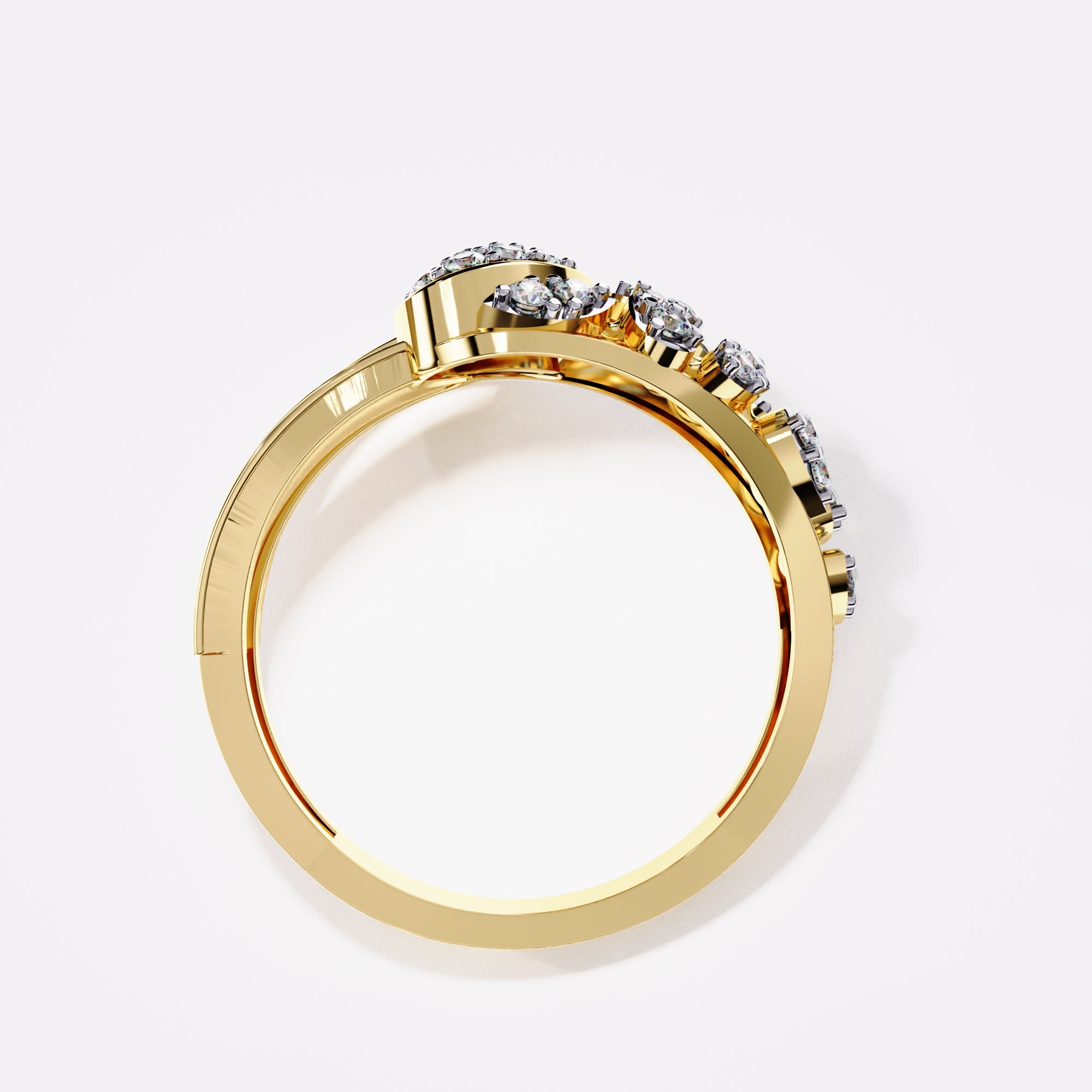 Blushing gold Diamond Ring