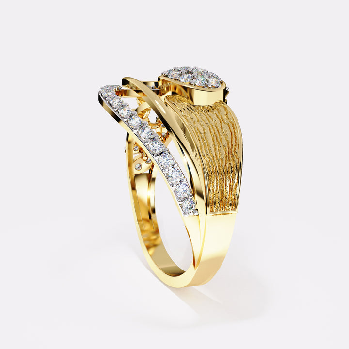 Blushing gold Diamond Ring